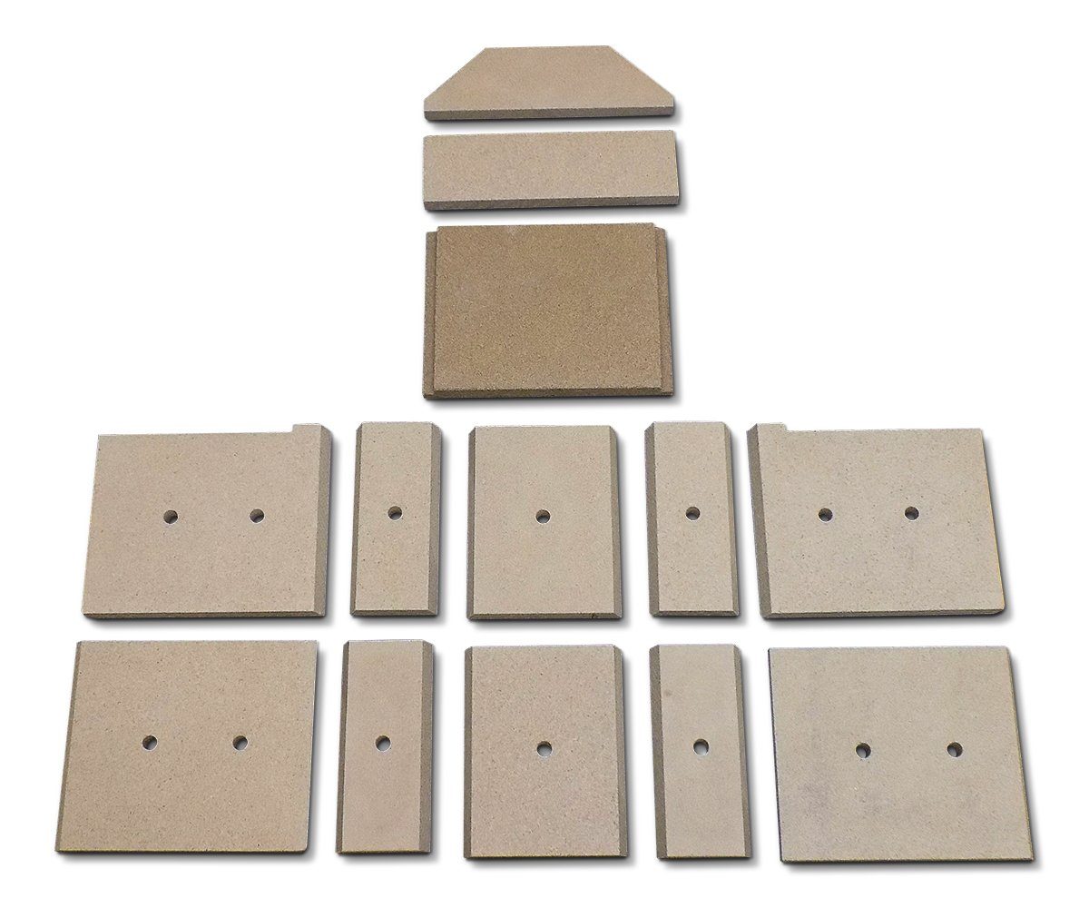 kaminXpert Feuerraumplatten für Fireplace Frankfurt Kaminofen Ersatzteil Feuerraumauskleidung