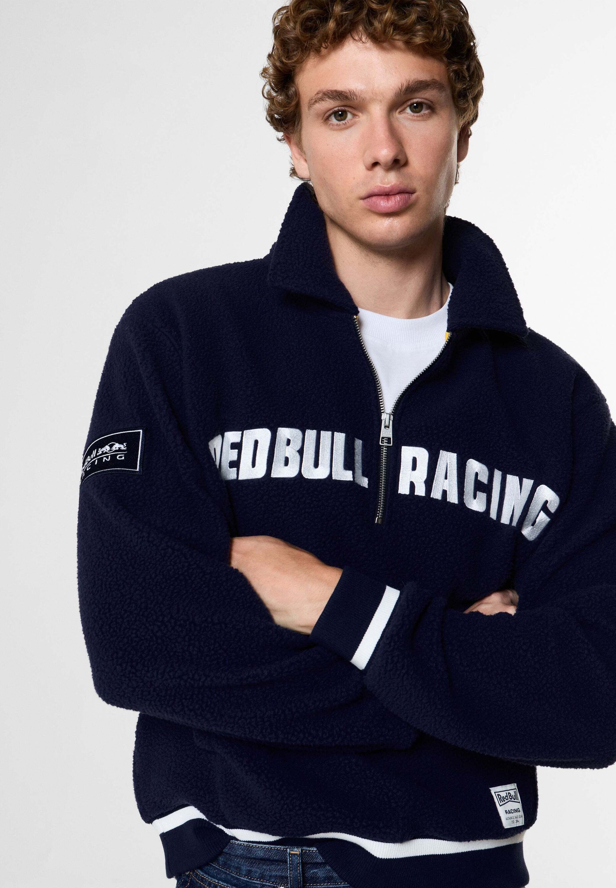 Red Bull Racing x Pepe Winterjacke winter jacket HALF ZIP FLEECE