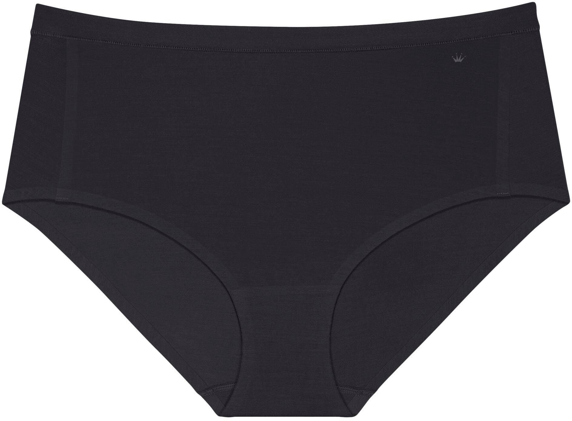 und Smart BLACK schlicht Natural (2-St) weich, Panty Maxislip Triumph Slip