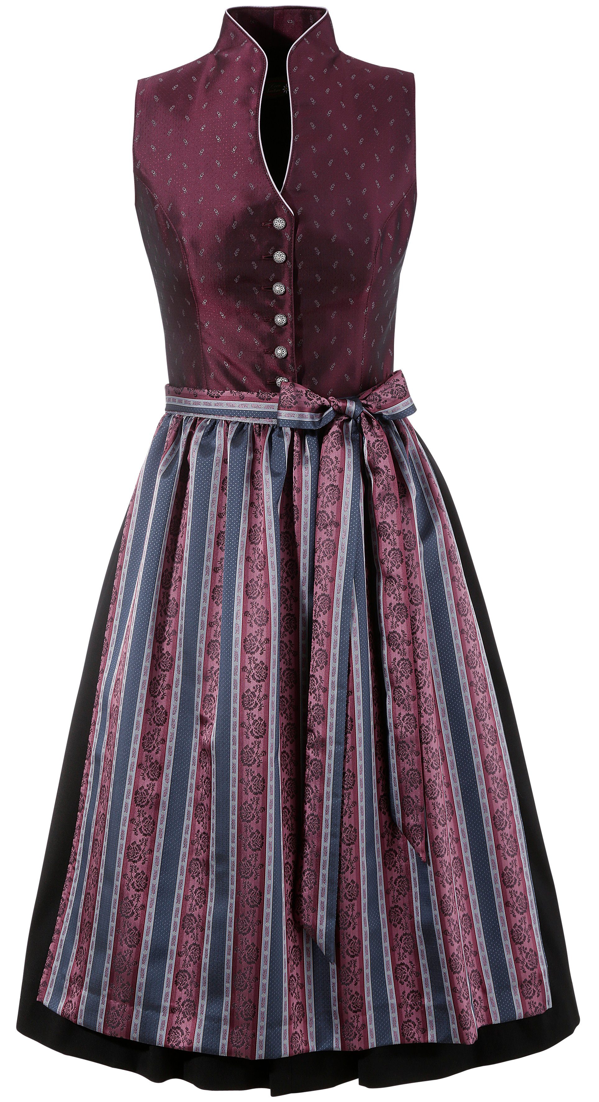 Love Nature Dirndl midi mit dekorativen Kugelknöpfen