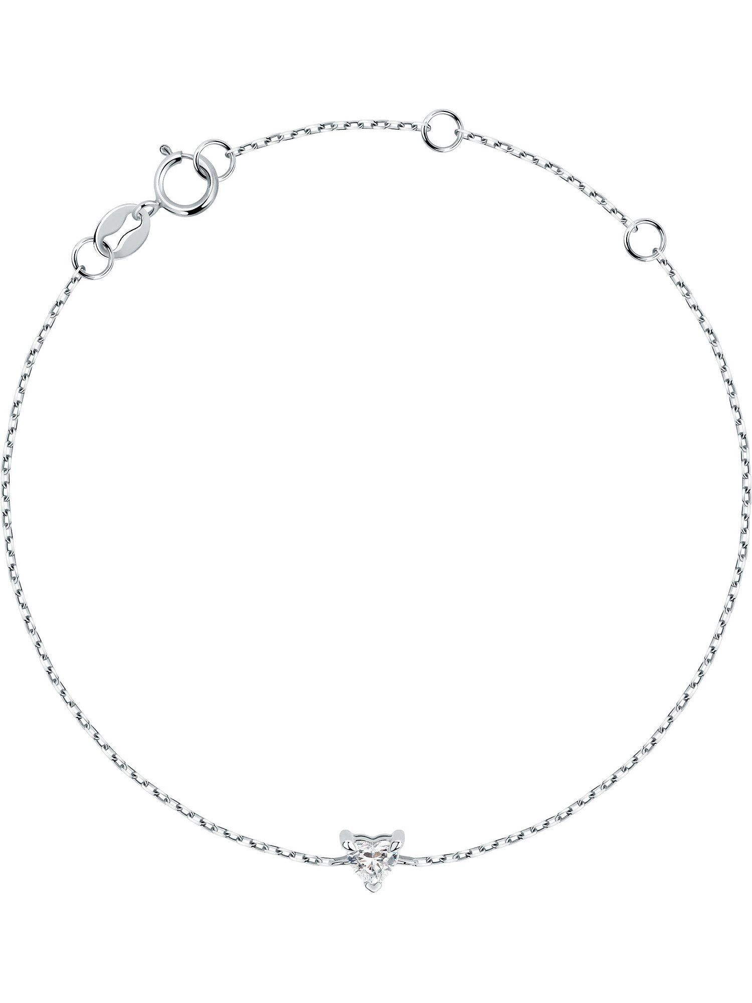 Live Diamond Goldarmband Live Diamond Damen-Armband 1 Diamant, Lab Grown