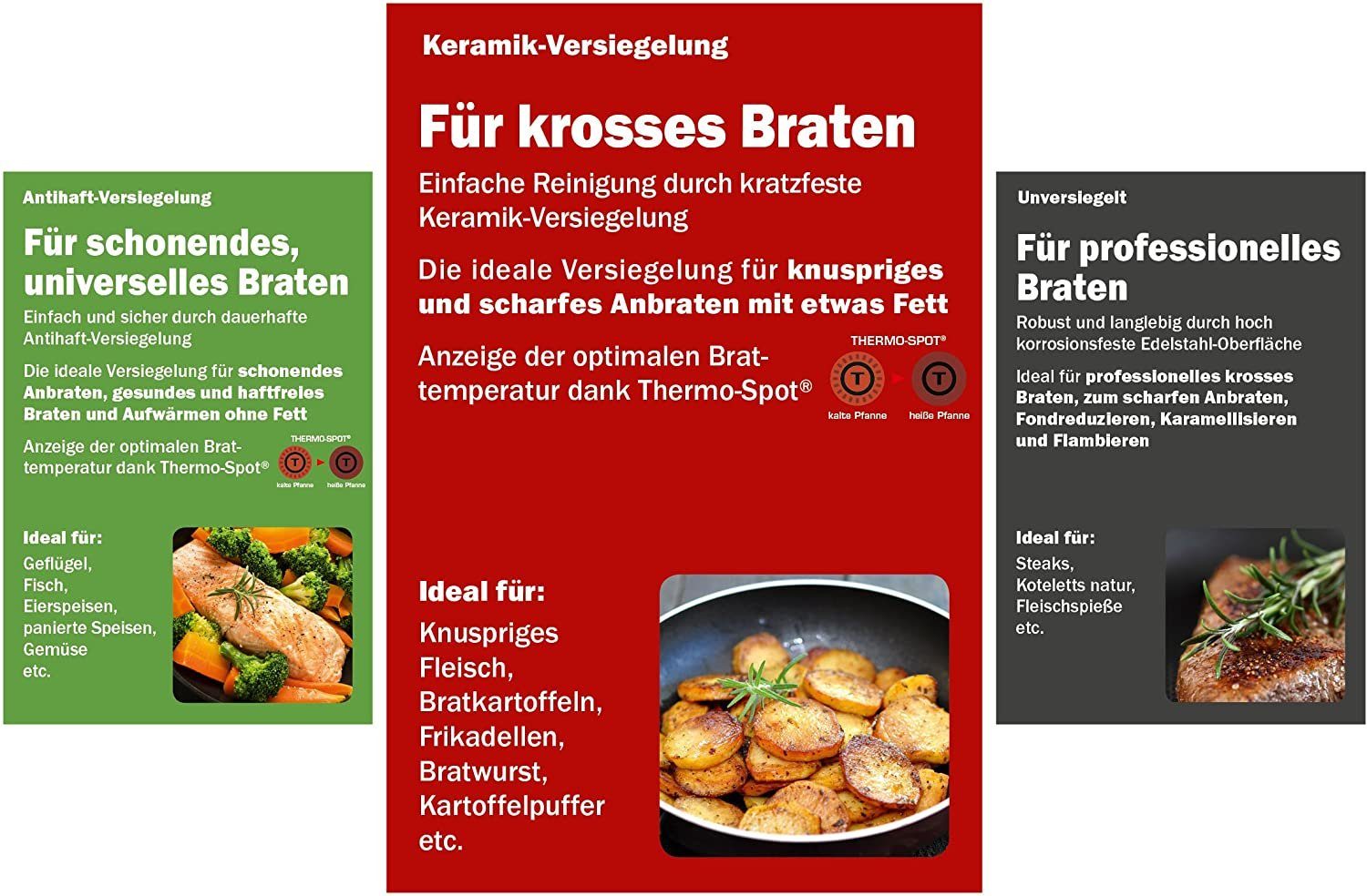 Tefal und Ceramic-Control, Hamburgerpresse Tefal Tefal Pfannenwender Mit Bratpfanne