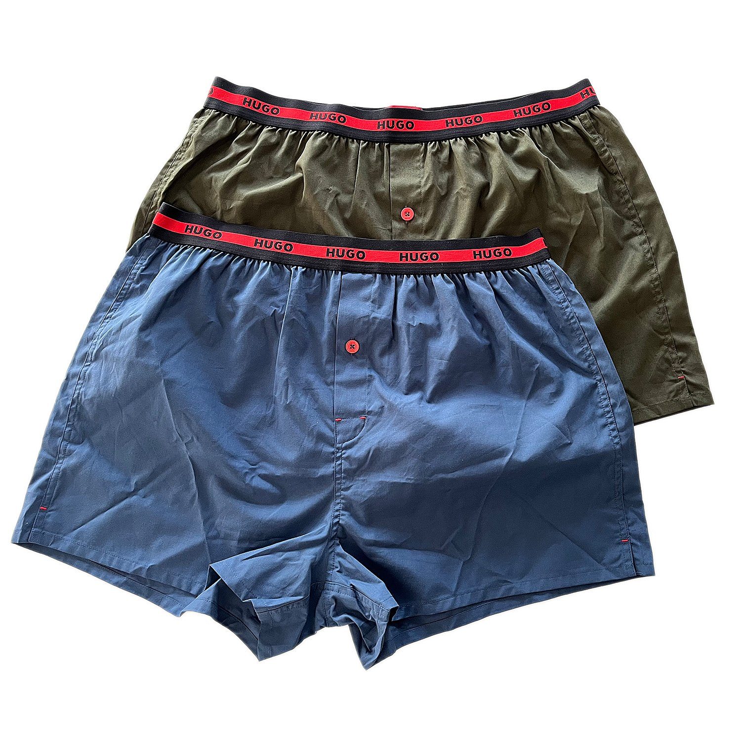 HUGO Boxershorts Woven Boxer Twin Pack (Packung, 2-St., 2er-Pack) Web-Boxer günstig online kaufen