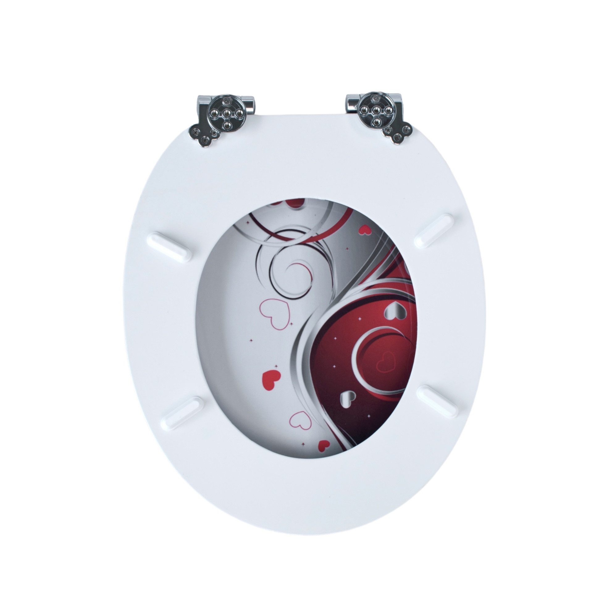 SINOBATH WC-Sitz WC-Sitz mit Absenkautomatik,MDF Holzkern,Toilettensitz