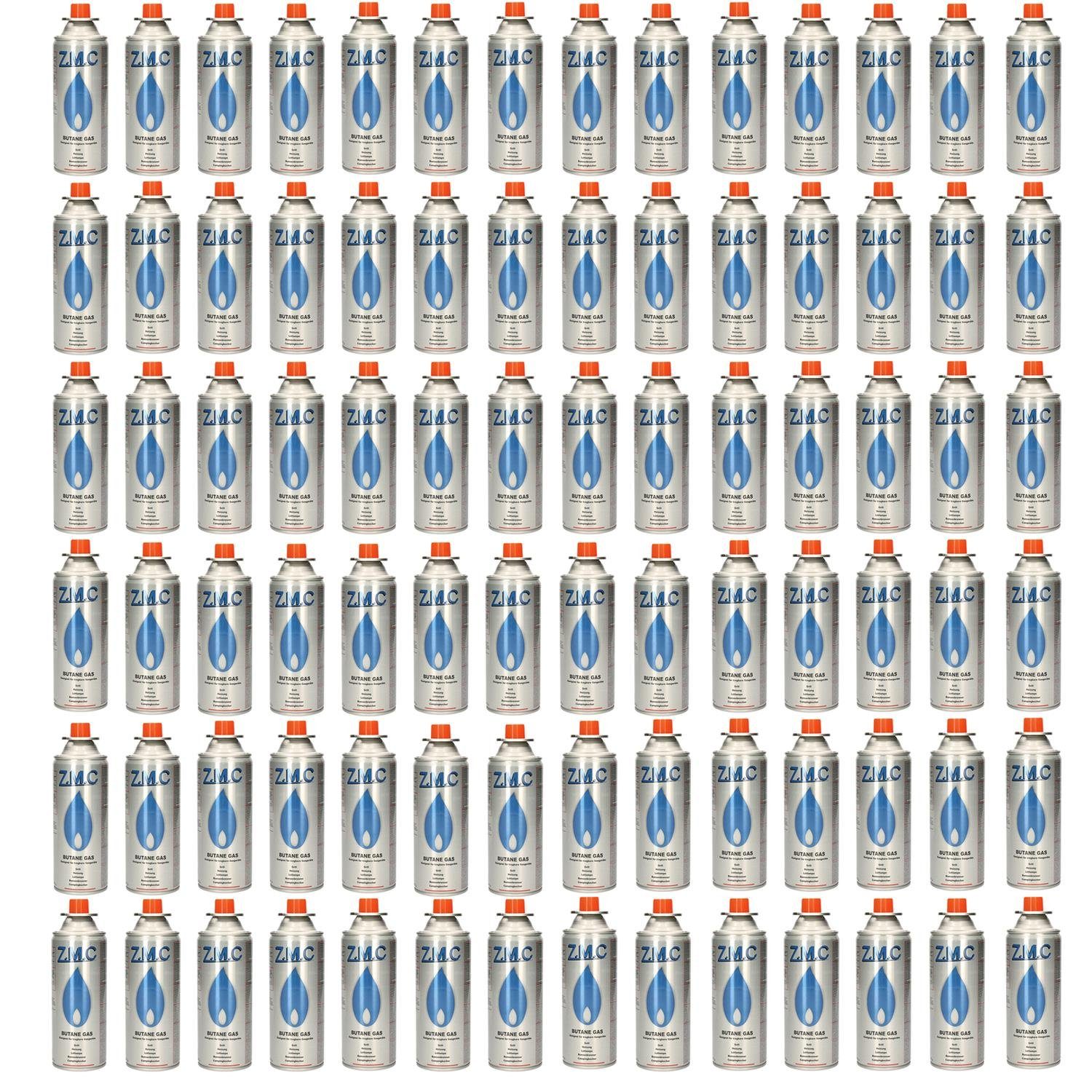 ZMC Gaskartusche 84x Butan Gas Kartusche 227g Butangas Bajonett-Anschluss, Zubehör für Gaskocher Gaskartusche Campingkocher Brenner, MSF-1a Gaskartuschen Campinggas Bunsenbrenner Campingkocher
