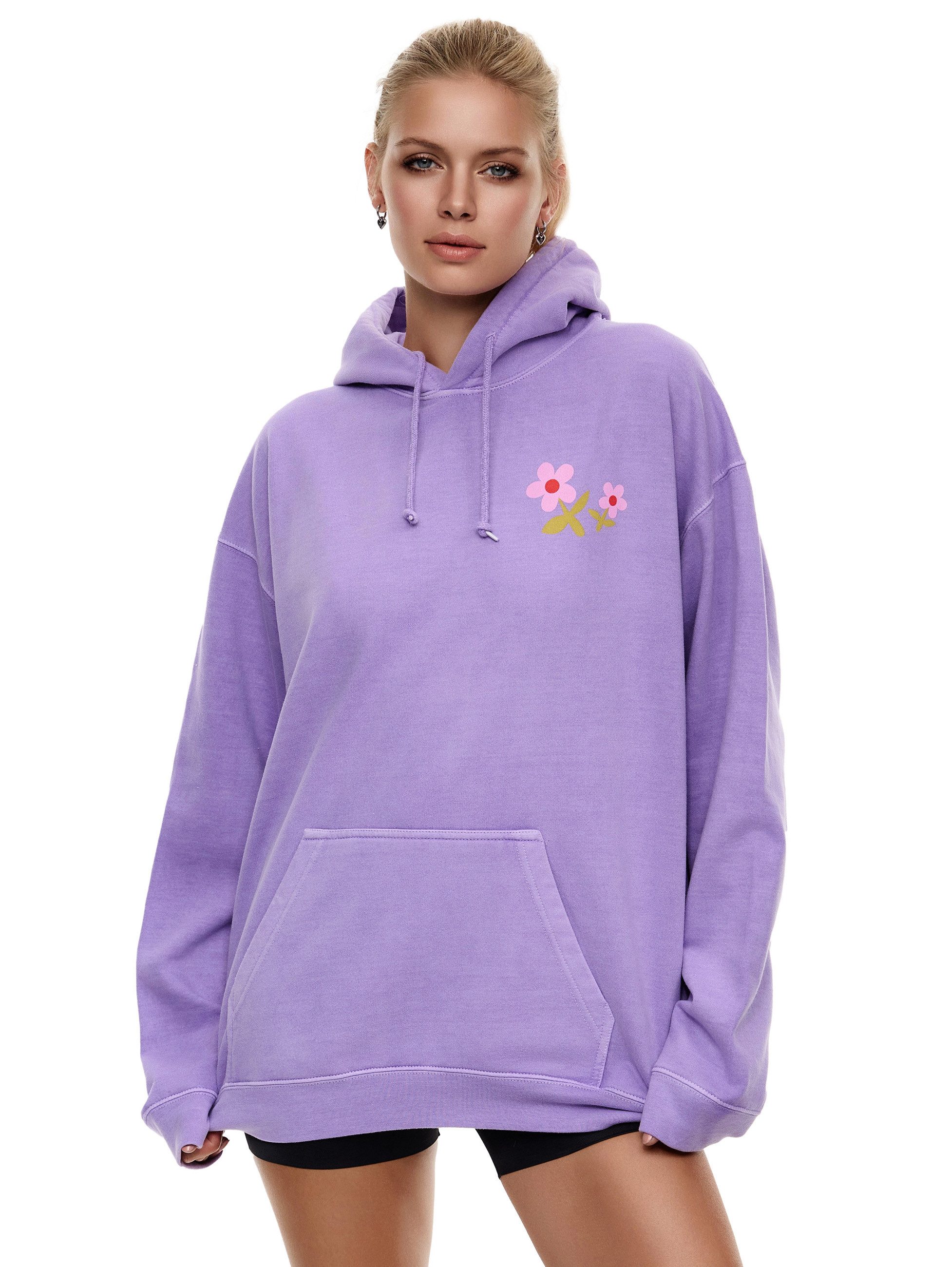 Worldclassca Hoodie Worldclassca Oversized Print Hoodie Kapuzenpullover Sweatshirt TREAT EVERYONE WITH KINDLESS