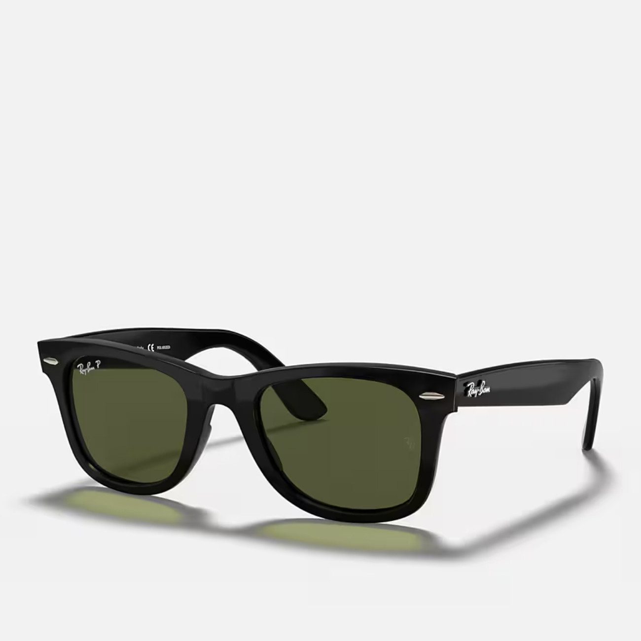 Ray-Ban Sonnenbrille Ray-Ban Wayfarer RB4340 601/58 Black Green Polarized