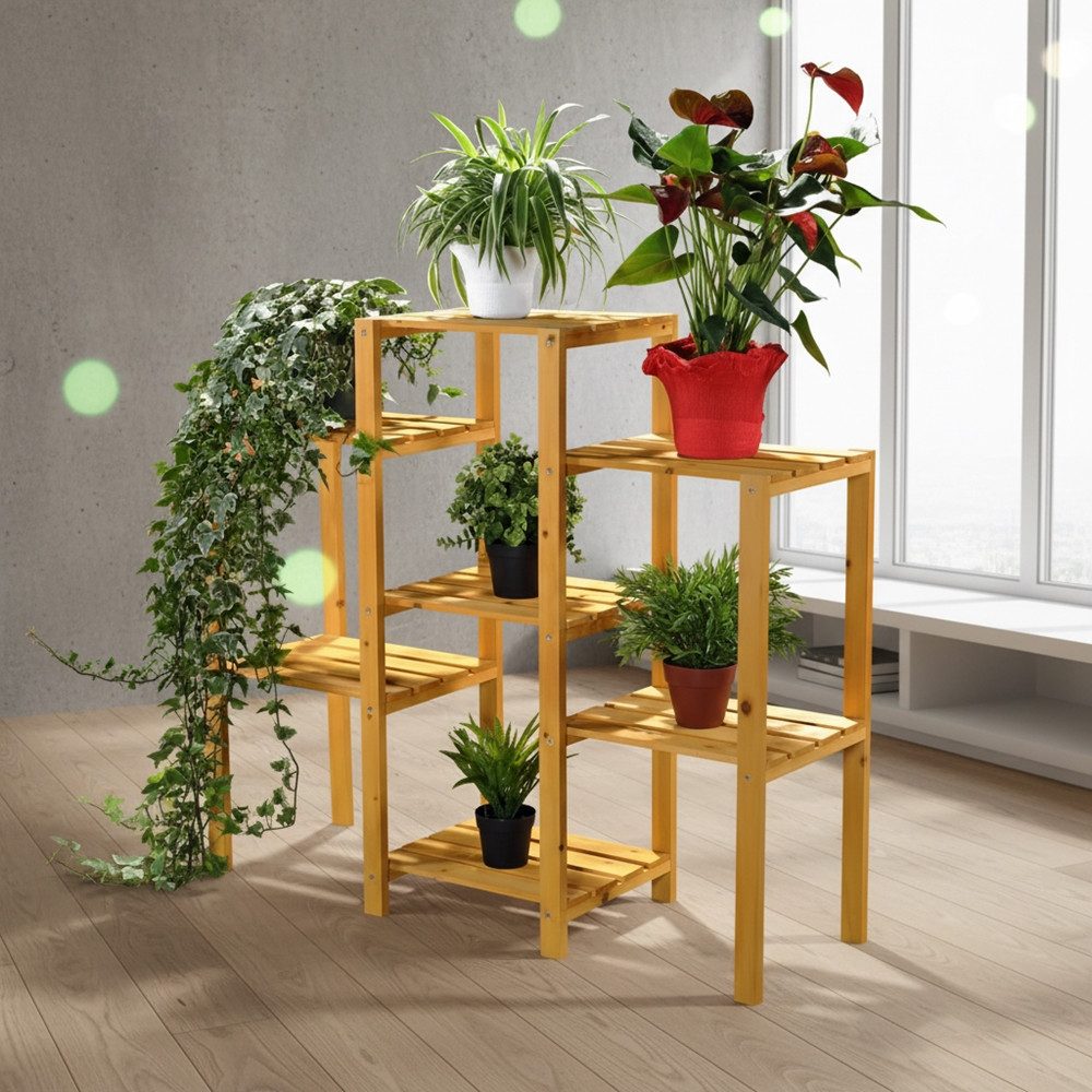 Mucola Blumenständer Blumentreppe Blumenpodest Pflanzregal Blumenhocker Pflanzenampel (Stück, 1 St., Premium-Pflanzentreppe), Klassische Konstruktion