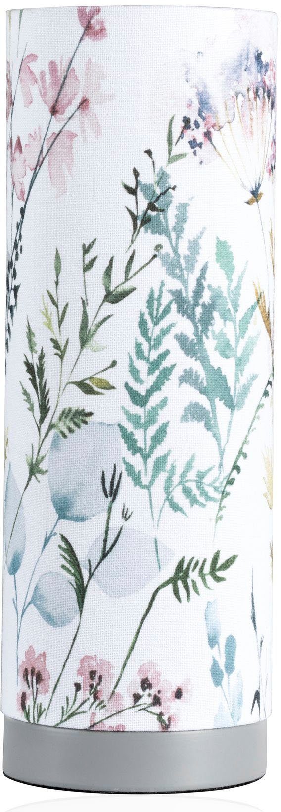 Pauleen Tischleuchte Flowery Romance, ohne Leuchtmittel, E14, Stoffschirm Blumenmuster