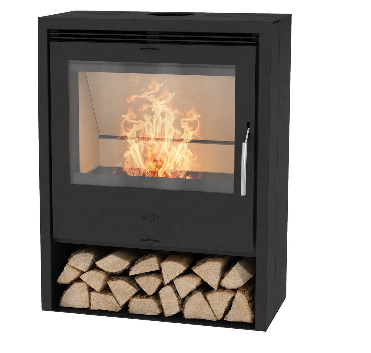 Fireplace Kaminofen Fireplace Fermata Stahl Kaminofen Stahl schwarz K4580, 9 kW, (NEU 2026)