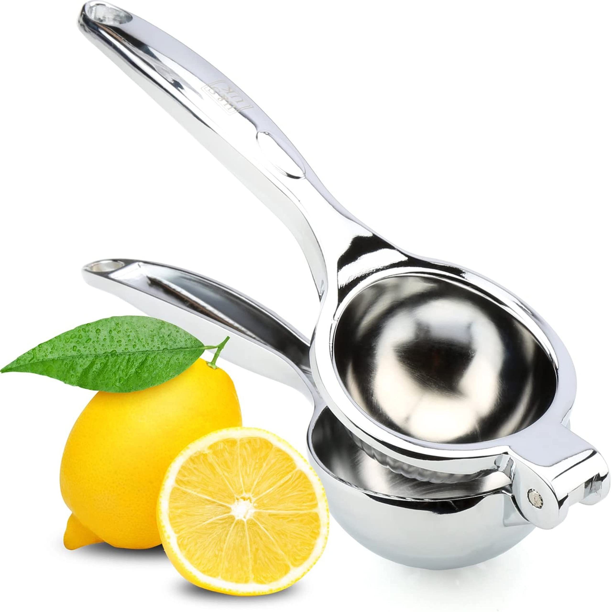 H&S Zitruspresse Edelstahl Zitruspresse - Handentsafter, Stainless Steel Lemon Press - Hand Juicer