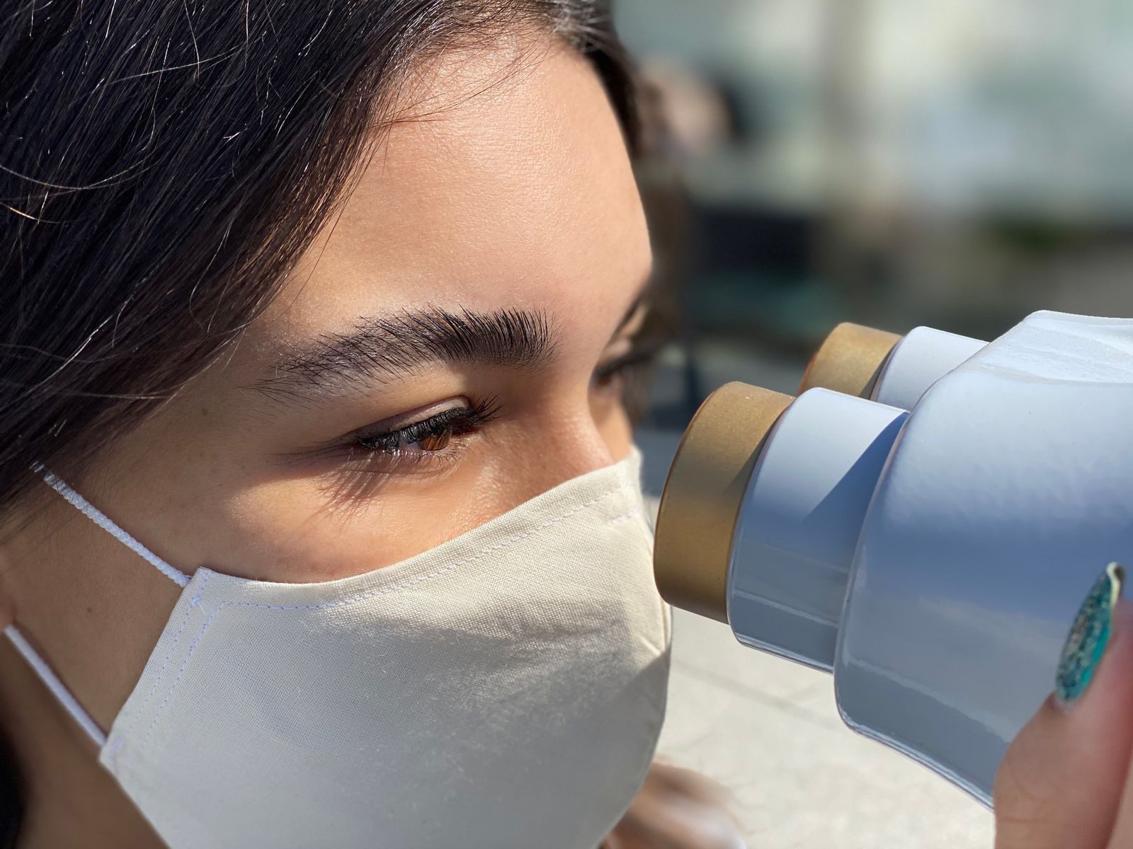 BURI Verkleidungsmaske Gesichtsmaske Mundschutz Stoffmaske 100% Bio-Giza-Baumwolle waschbar