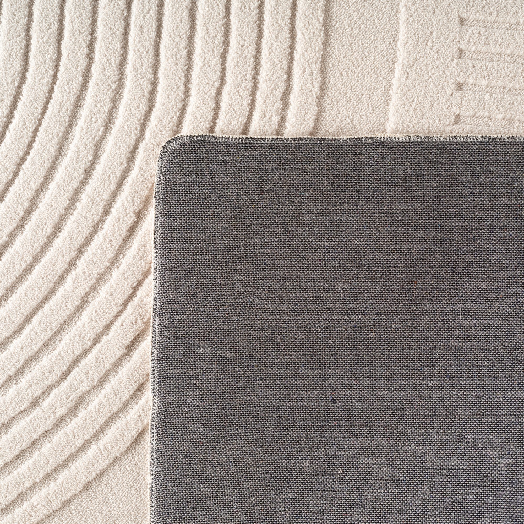 Jimri Teppich COSY - Skandinavischer Boho Geometrisch Modernerteppich Unifarben, Rechteckig, Höhe: 12 mm, Hoch-Tief-Effekt, Kurzflor – Bild 5 von 5