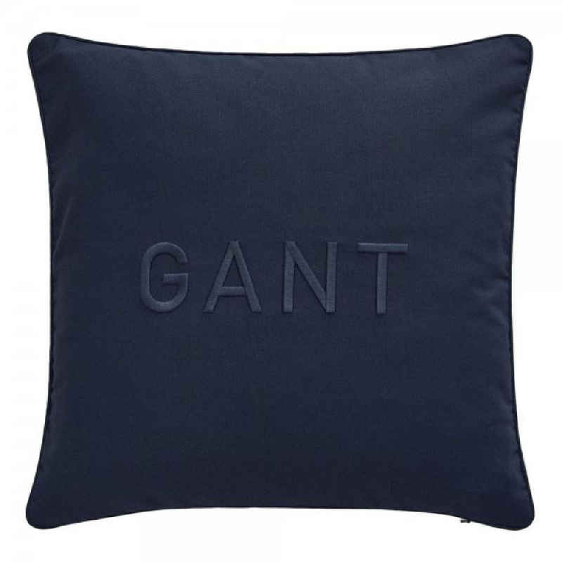 Kissenhülle Gant Home Kissenhülle Baumwolle Gant Logo Evening Blue (50x50cm), Gant