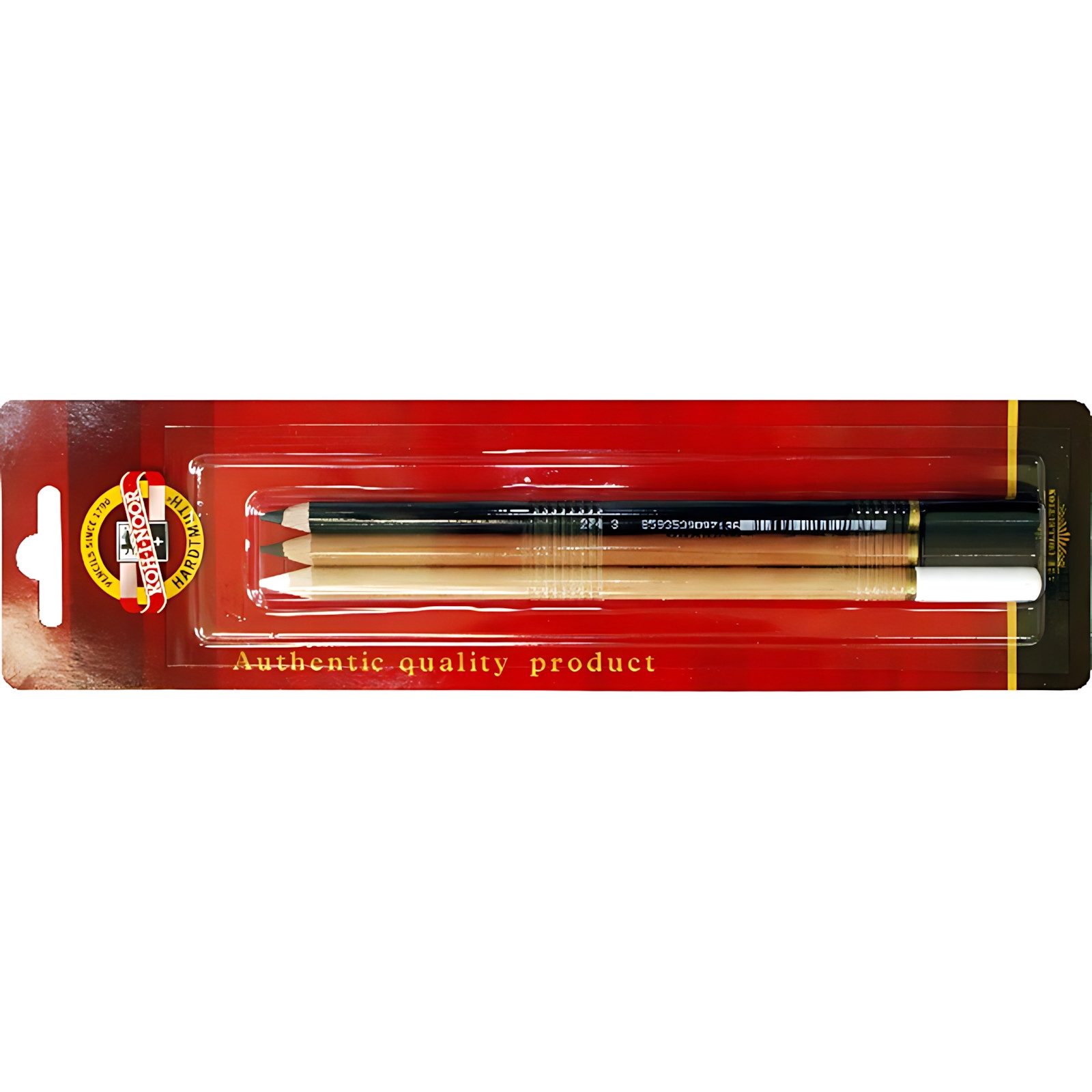 KOH-I-NOOR Malstift KOH Künstler Farb- und Kreidestifte 3er Set, im Blister