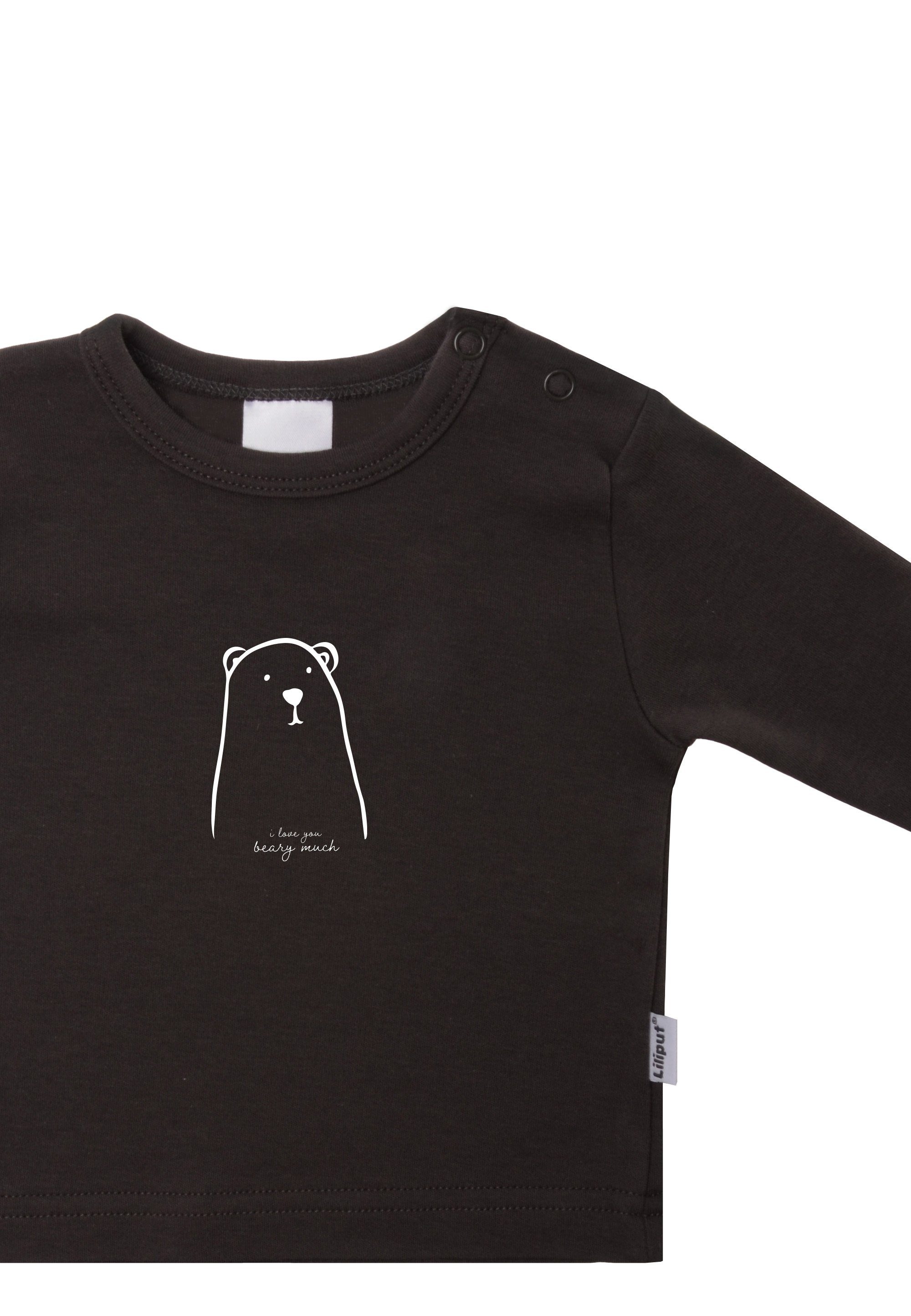 Liliput Langarmshirt Bär mit angenehmem Rundhalsausschnitt
