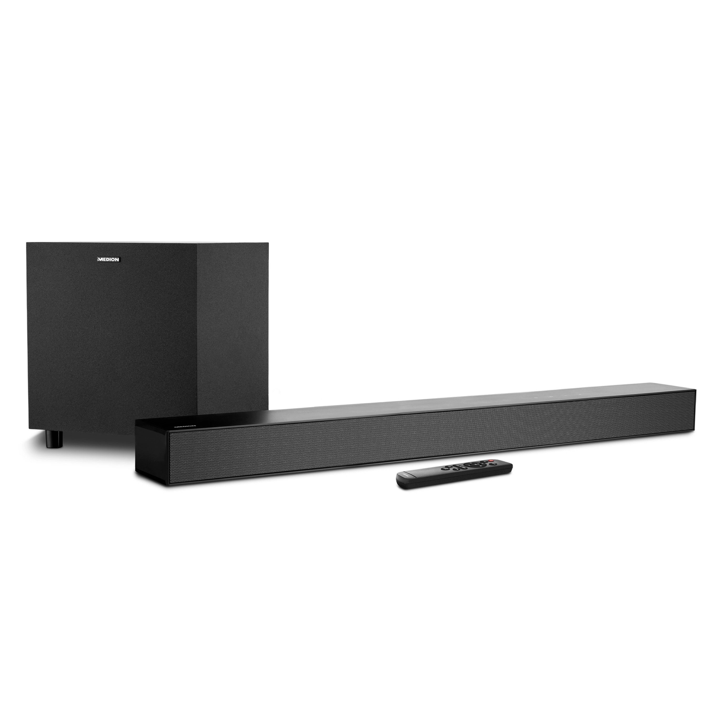 Medion® LIFE® S61022 Dolby Atmos® Soundbar, Bluetooth®, 3x20W + 60 W Subwoofer Soundbar (MD44022)