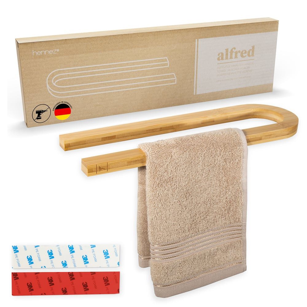 HENNEZ Handtuchhalter Handtuchstange ohne Bohren - günstig online kaufen