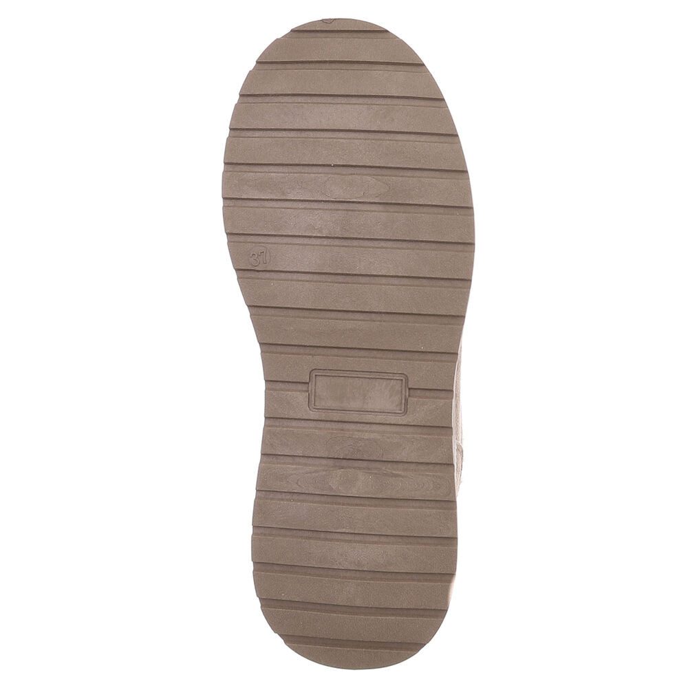 Ital-Design Damen Slingback Schuh flach mit Metallschnalle Snowboots (92079013) Keilabsatz/Wedge Stiefeletten in Beige