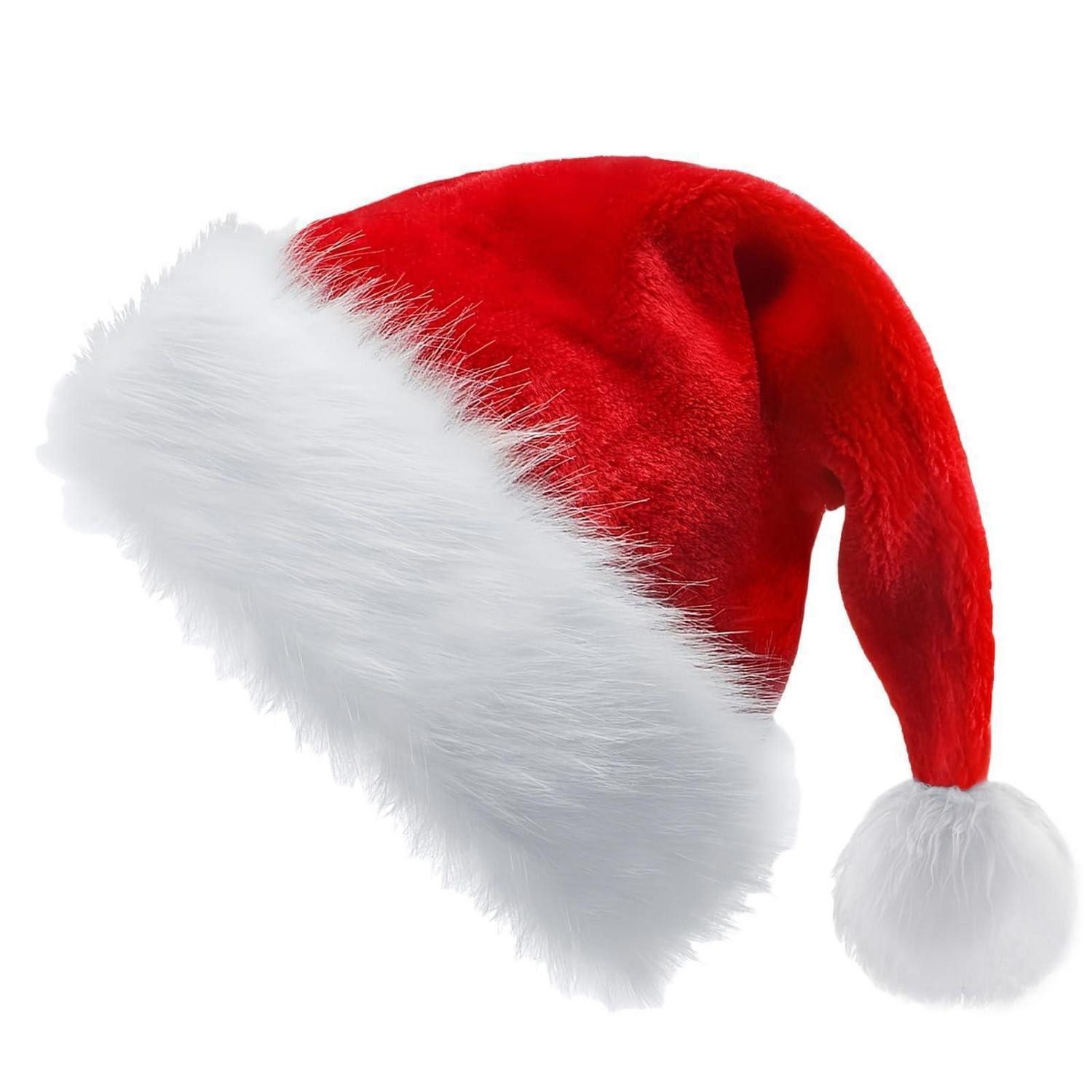 LuxusKollektion Plüschmütze Weihnachtsmütze Kinder Rot 2 Stück (2-St)