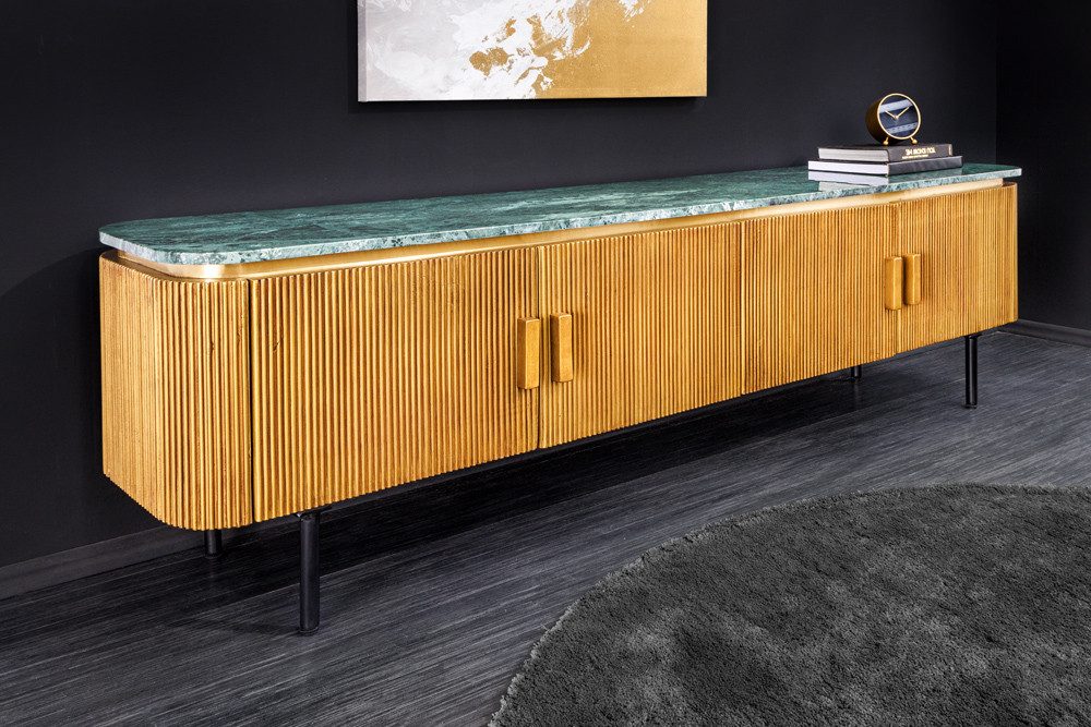 riess-ambiente TV-Board VENEZIANO 160cm messing / günstig online kaufen