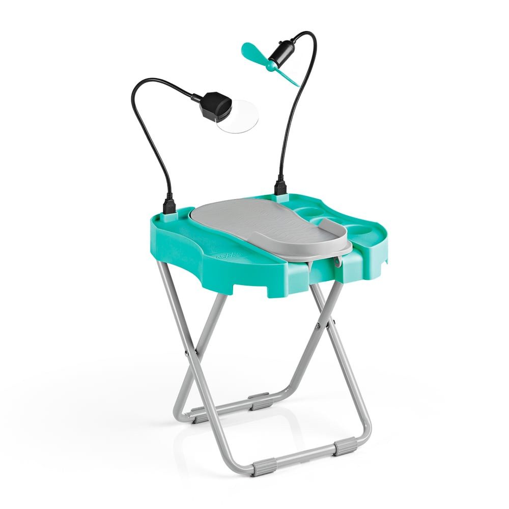 MAXXMEE Fußstütze Pediküre Salon Step -, mint/weiß