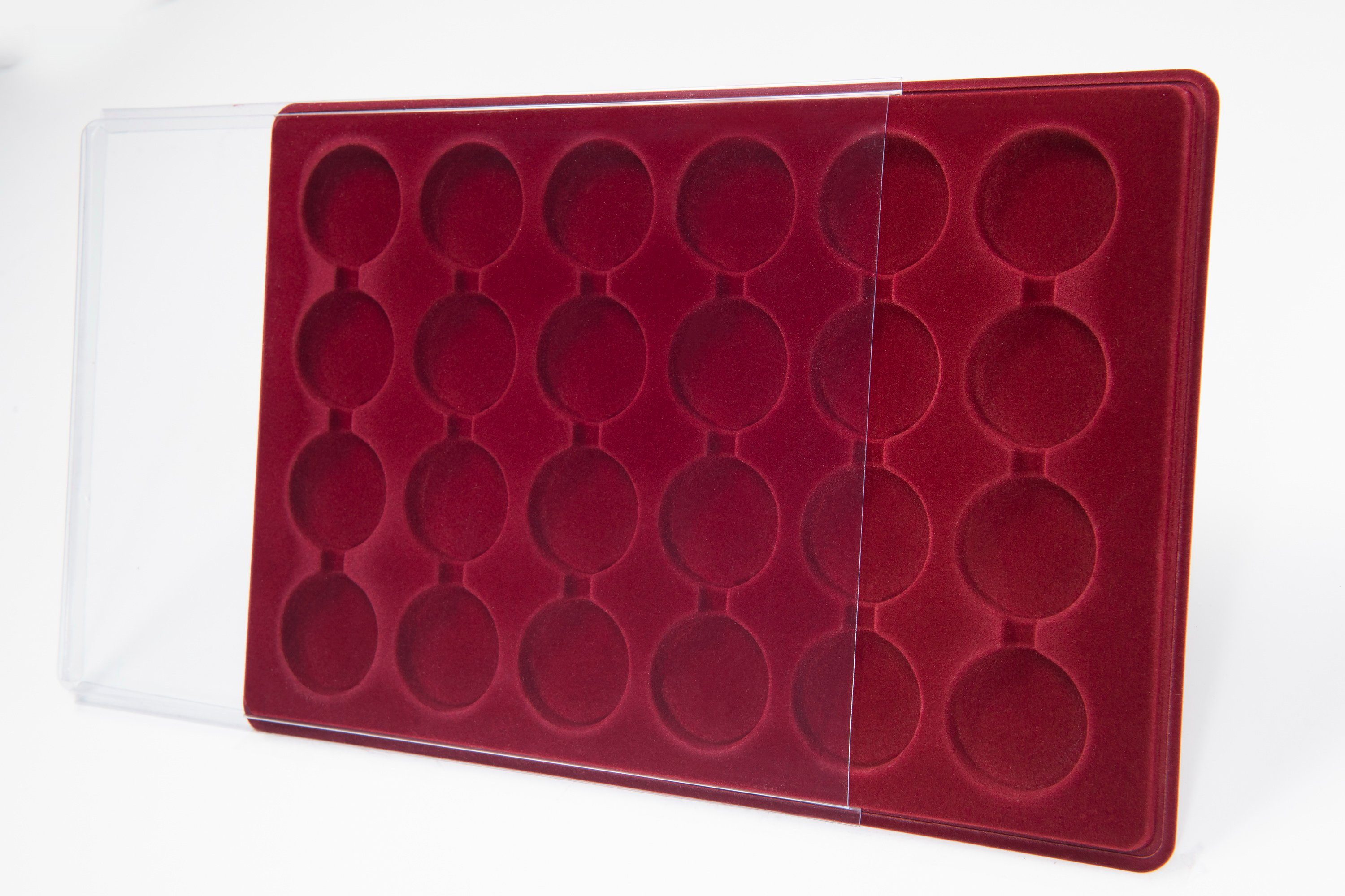 MC.Sammler Aufbewahrungsbox MC.Sammler Münztableau mit Schutzdeckel, Münzko günstig online kaufen