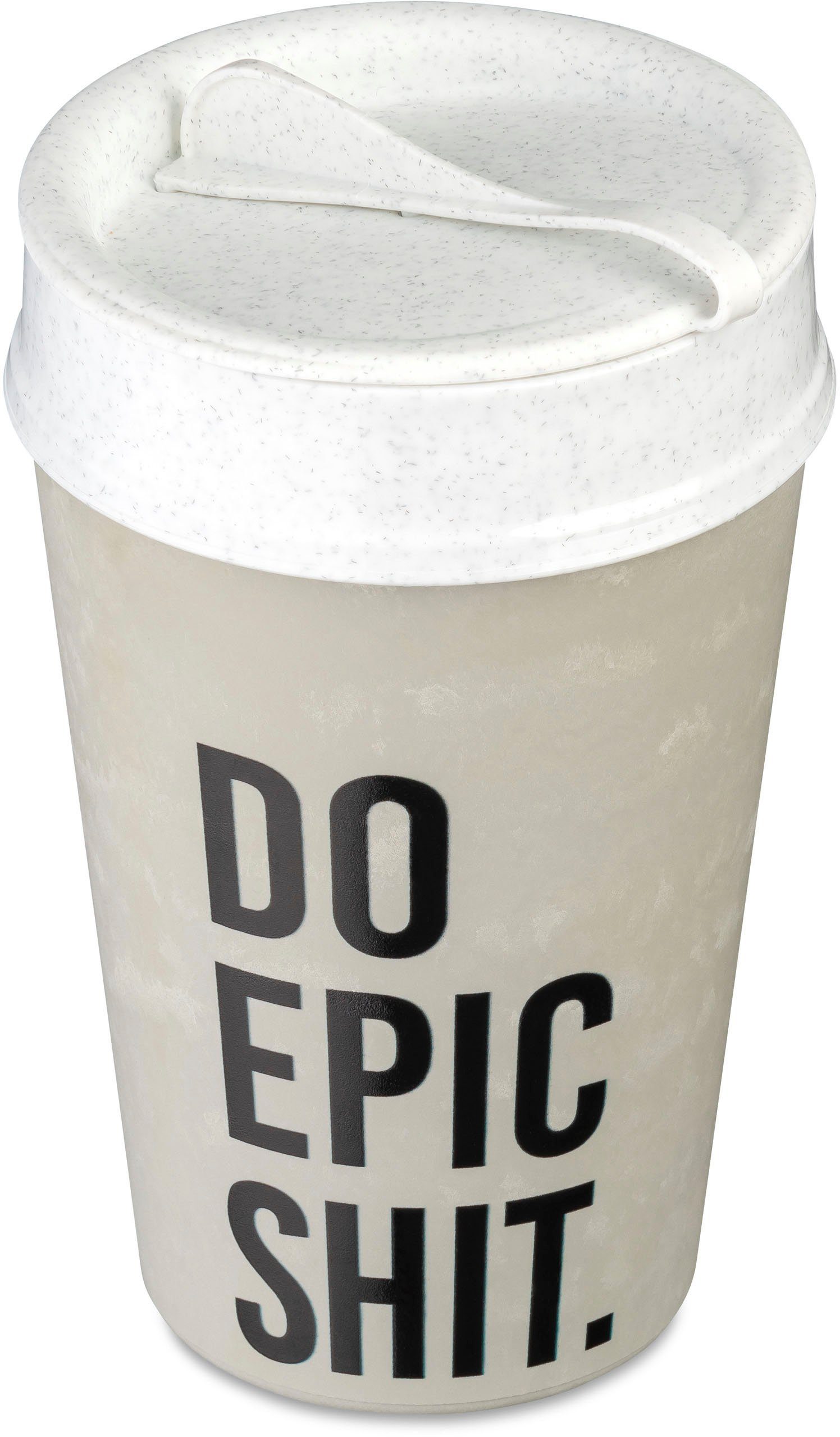 KOZIOL Термокружка ISO TO GO EPIC SHIT, Kunststoff, Made in Germany. Biozirkulärer Kunststoff, 400 ml