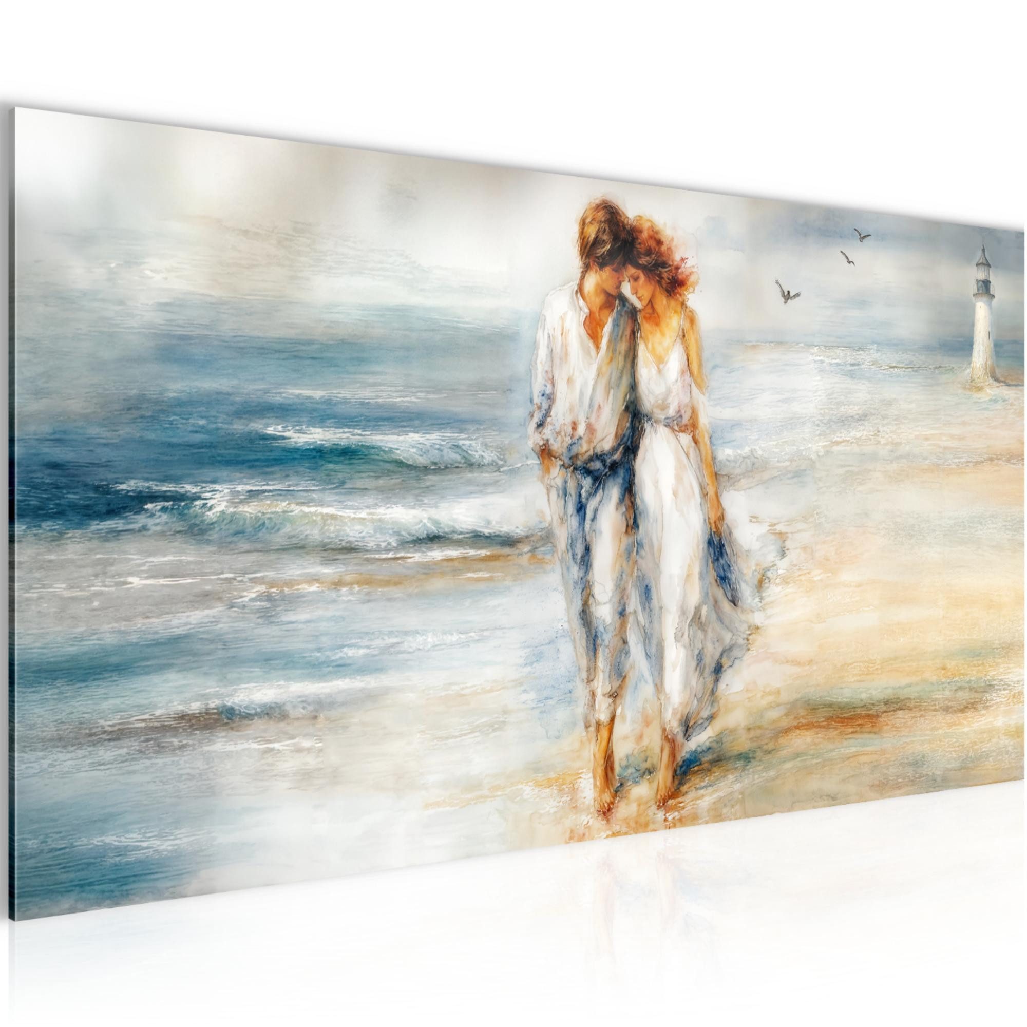 Runa Art Wandbild Liebespaar Love Liebe Abstrakt Bild Wohnzimmer Schlafzimmer Deko, Romantik