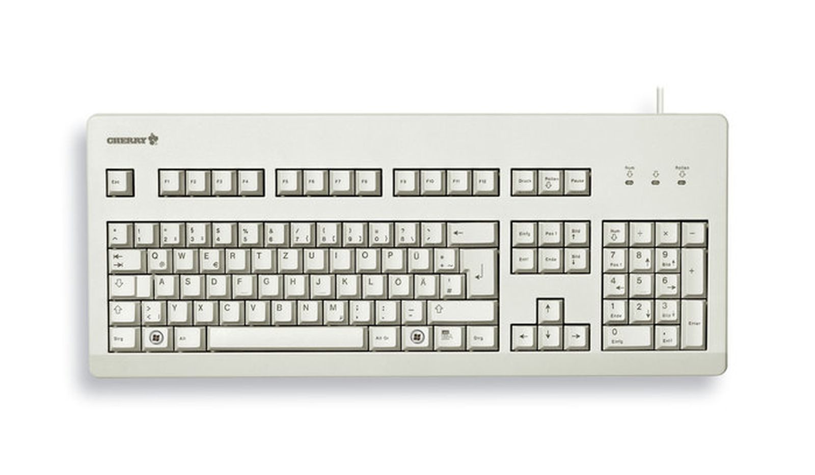 Cherry G80-3000 - Tastatur - PS/2, USB - USA Tastatur