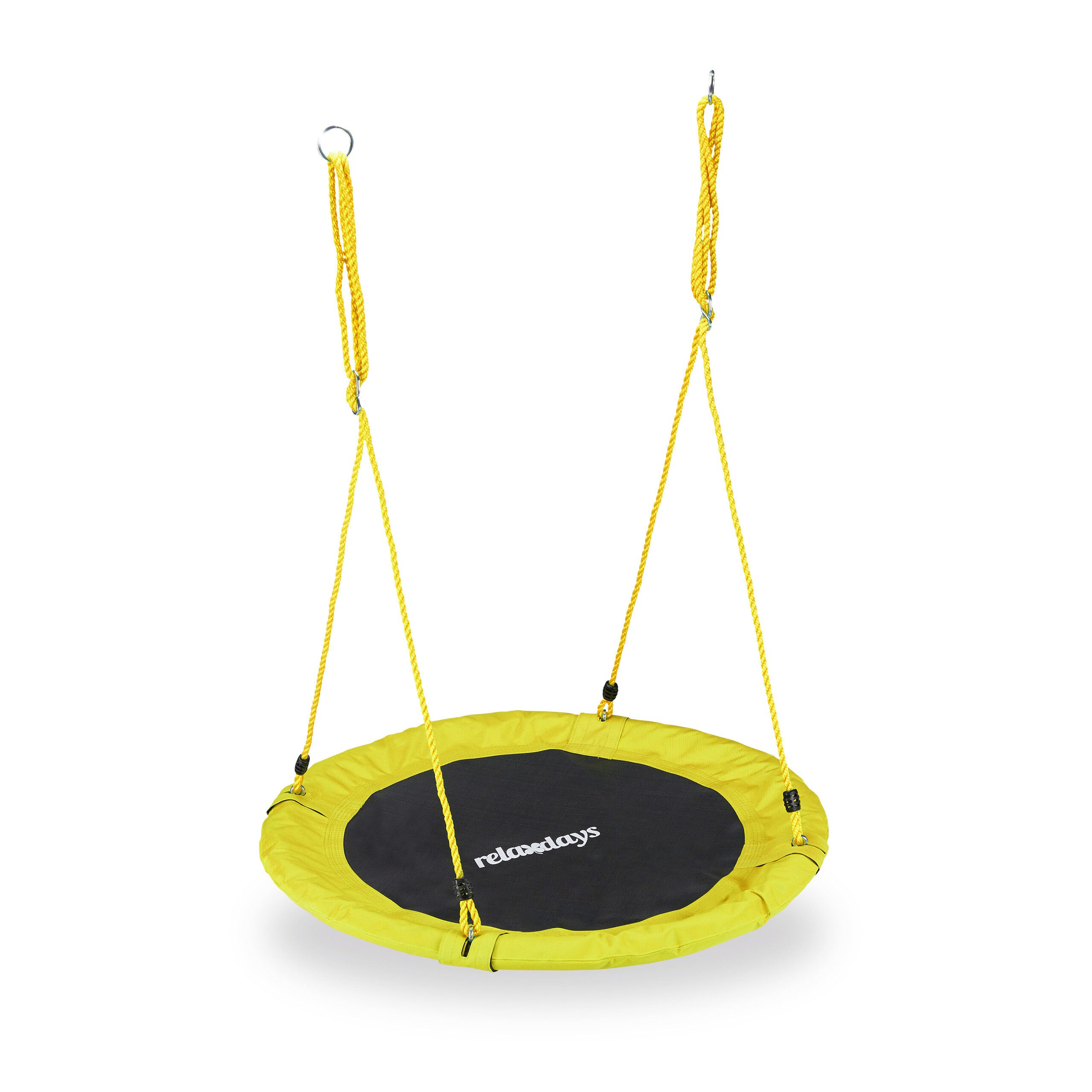 relaxdays Nestschaukel 110 cm, gelb