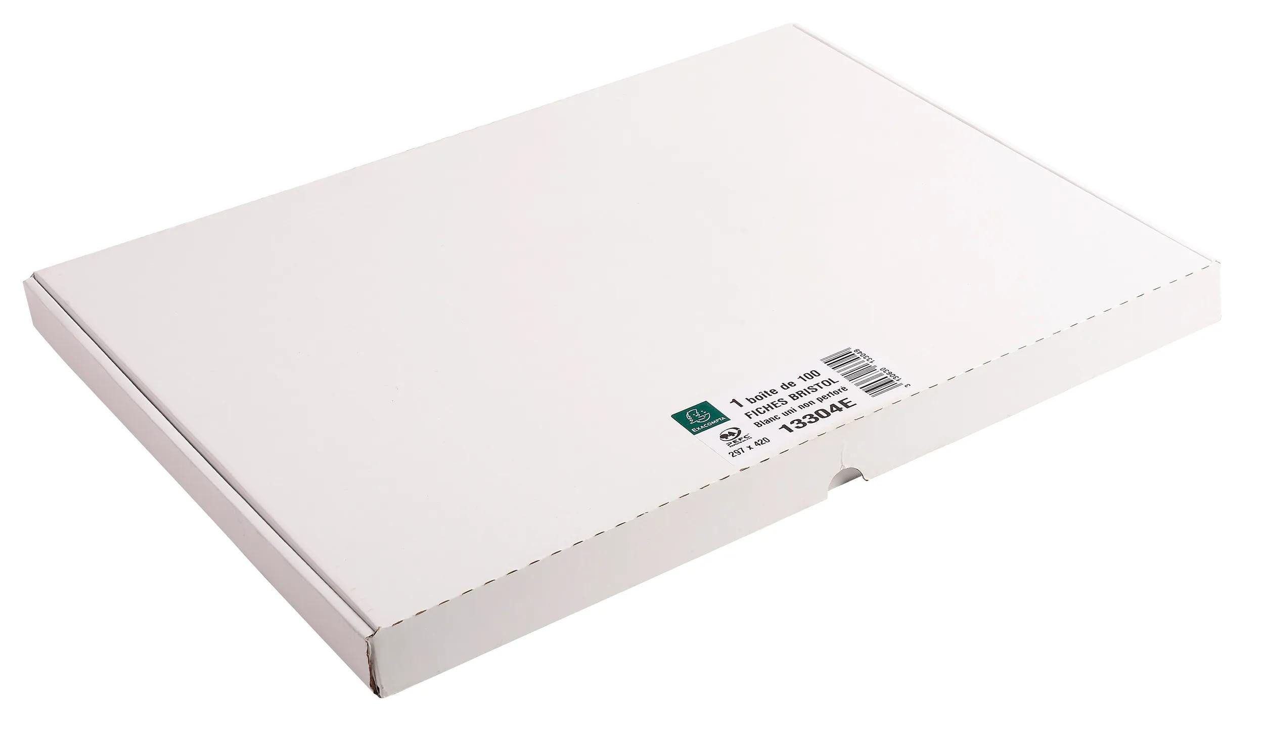 EXACOMPTA Karteikarten Karteikarten 297x420 blanco ws 100St - Weiß - 13304E, Karteikarten blanko