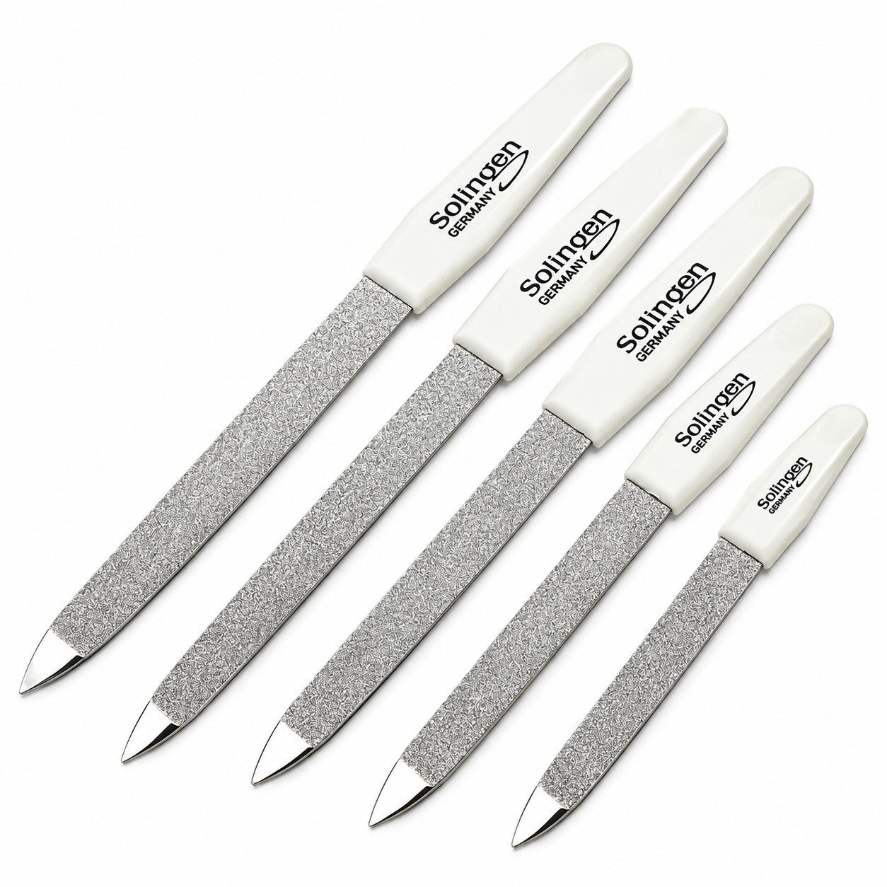 SMI Saphir-Nagelfeile 5 Saphirnagelfeile Solingen Saphir Nagelfeilen Fingernägel Fußnägel, doppelseitig fein und grob