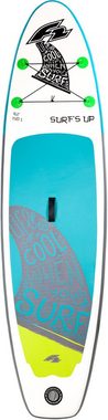 F2 Inflatable SUP-Board F2 Surf's Up Kids, (Set, 5 tlg., mit Paddel), Stand Up Paddling