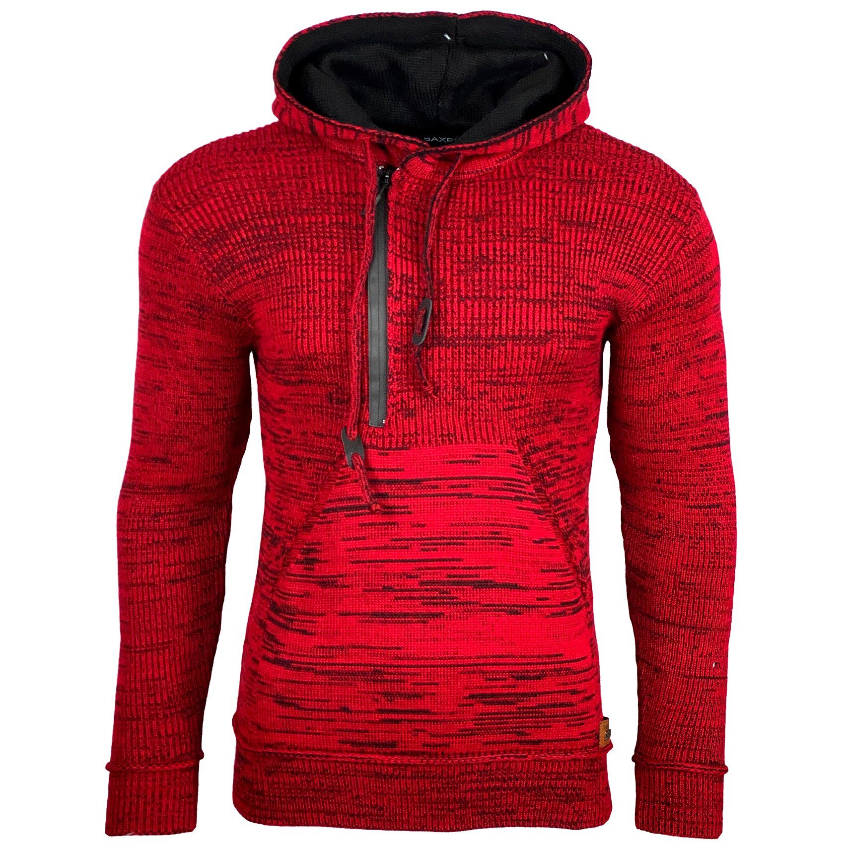 Strickpullover Herren Winter Kapuzenpullover Kapuzenjacke mit Reißverschluss 277
