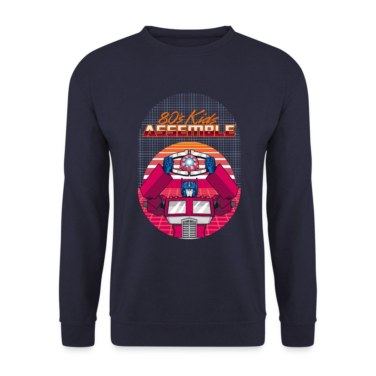 Sweatshirt Transformers G1 Optimus 80s Kids Unisex Pullover