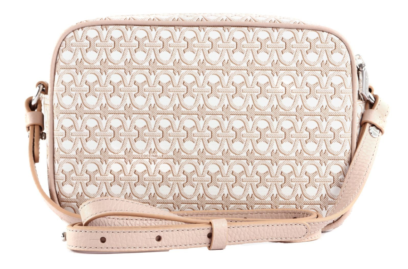 COCCINELLE Umhängetasche Coat. Monogram Crossbody Bag, aus echtem Rindsleder