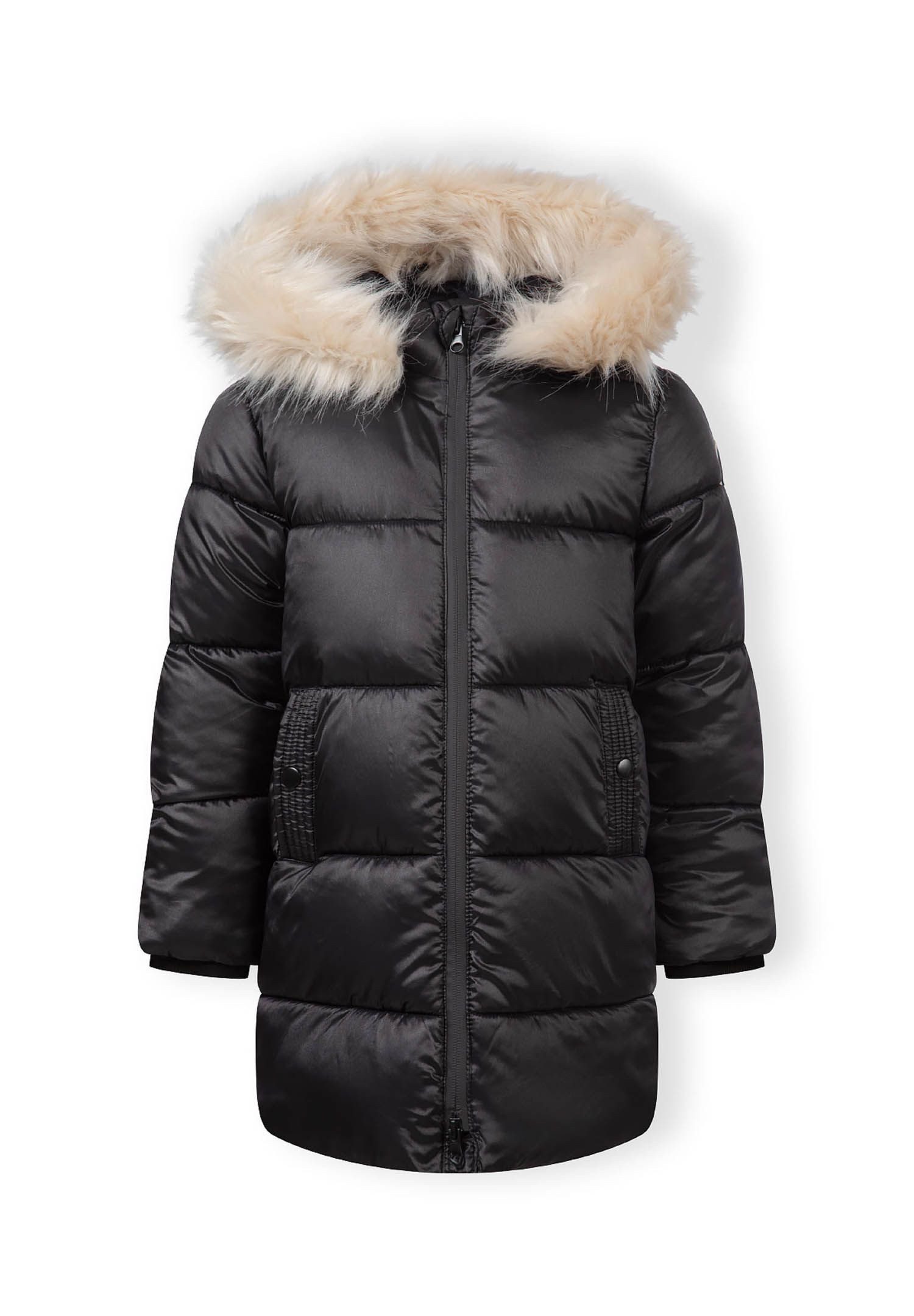 MINOTI Winterjacke Steppjacke mit Reißverschluss und Fellbesatz an der Kapu günstig online kaufen