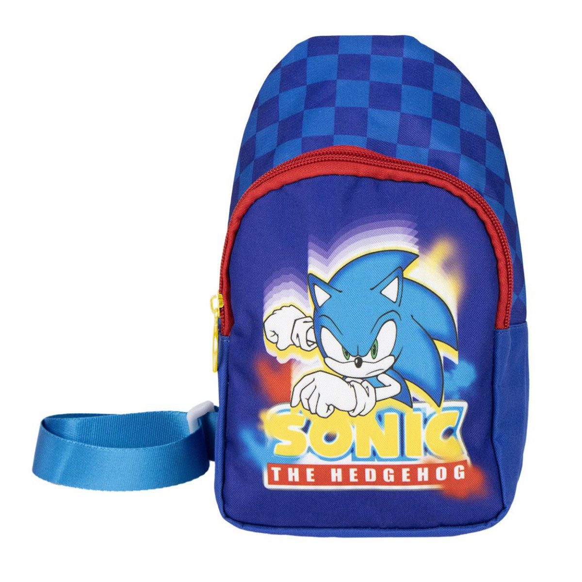 Kinderrucksack Sonic the Hedgehog Kindertasche mit Helden-Motiv & Bandolier-Stil