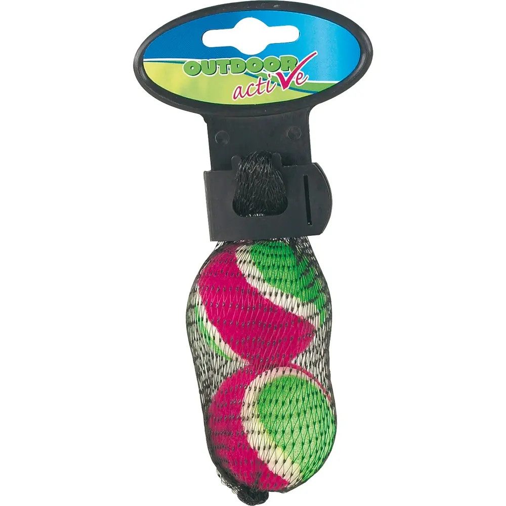Vedes Spiel Outdoor active Klettbälle, 2 Stück im Netz, # 4 cm