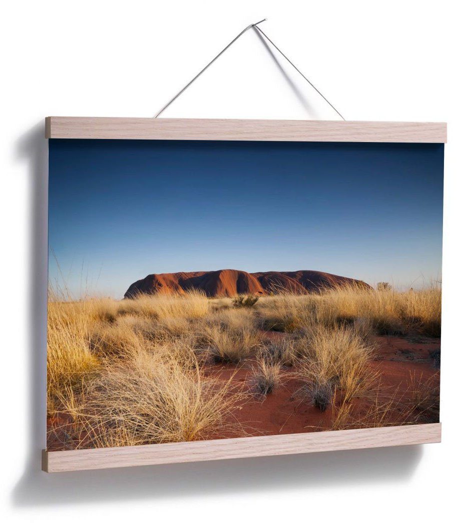 Wall-Art Poster Ayers Rock Sonnenuntergang, Australien Wandbild, Poster, St), (1 Bild, Wandposter