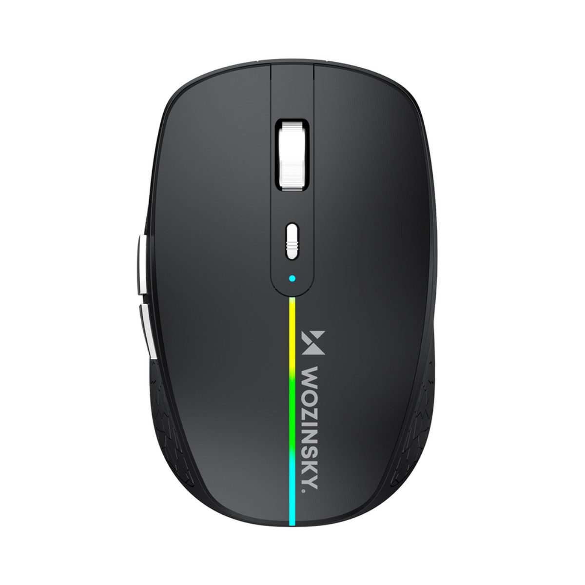 Wozinsky WMGK-1132 Maus (Bluetooth, Funk 2,4 GHz, 125 dpi, Kabellose RGB Maus mit Dualmodus)