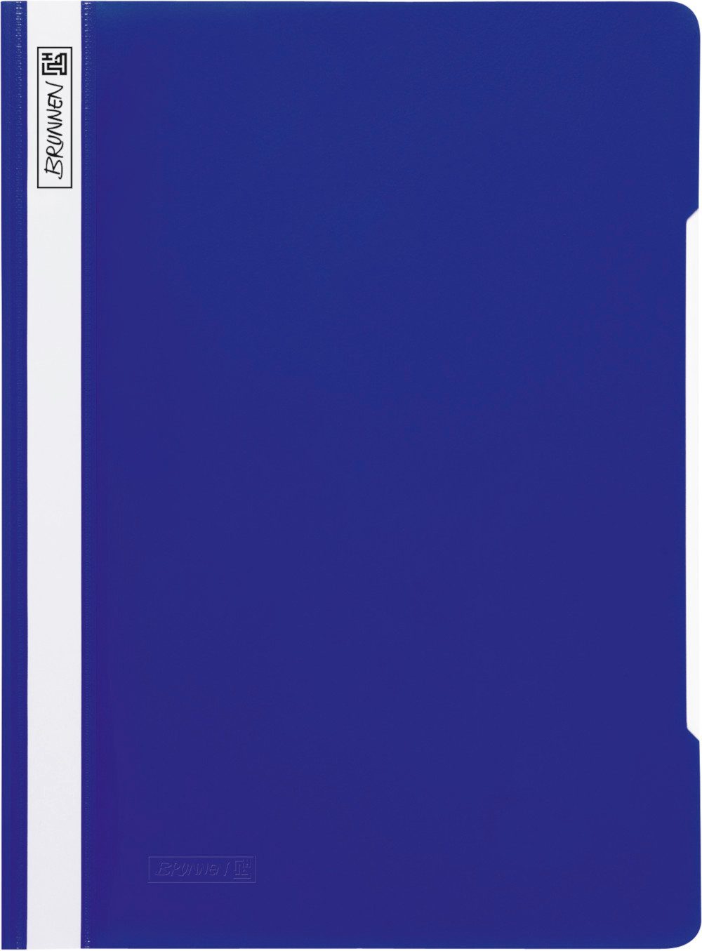 BRUNNEN Hefter BRUNNEN Schnellhefter blau A4 Kunststoff PP 10-2010930, glasklares Deckblatt