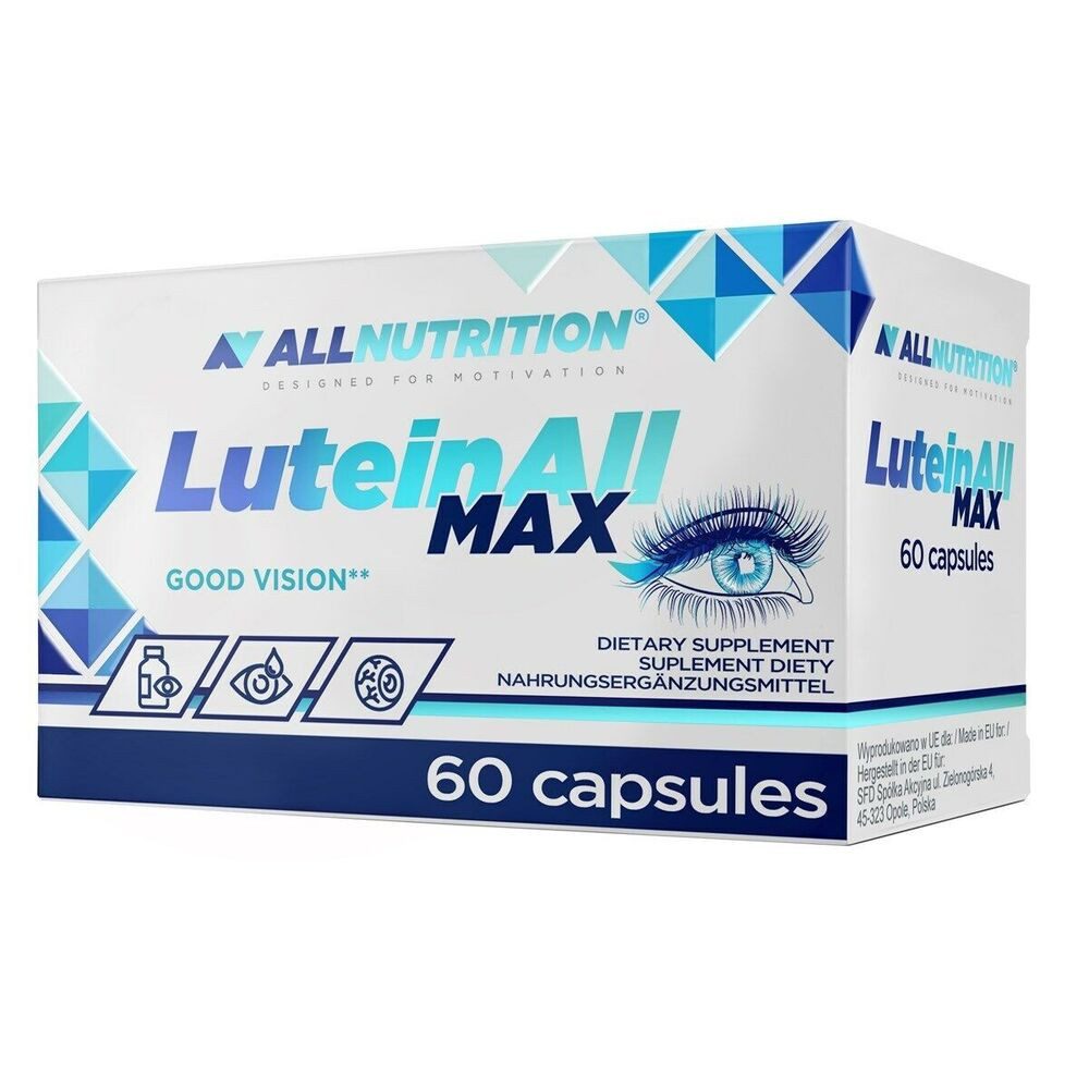 ALL NUTRITION Allnutrition Lutein ZEAXANTHIN 60 Kapseln + Omega 3 + Vitamin A Kapseln, 0,05 g