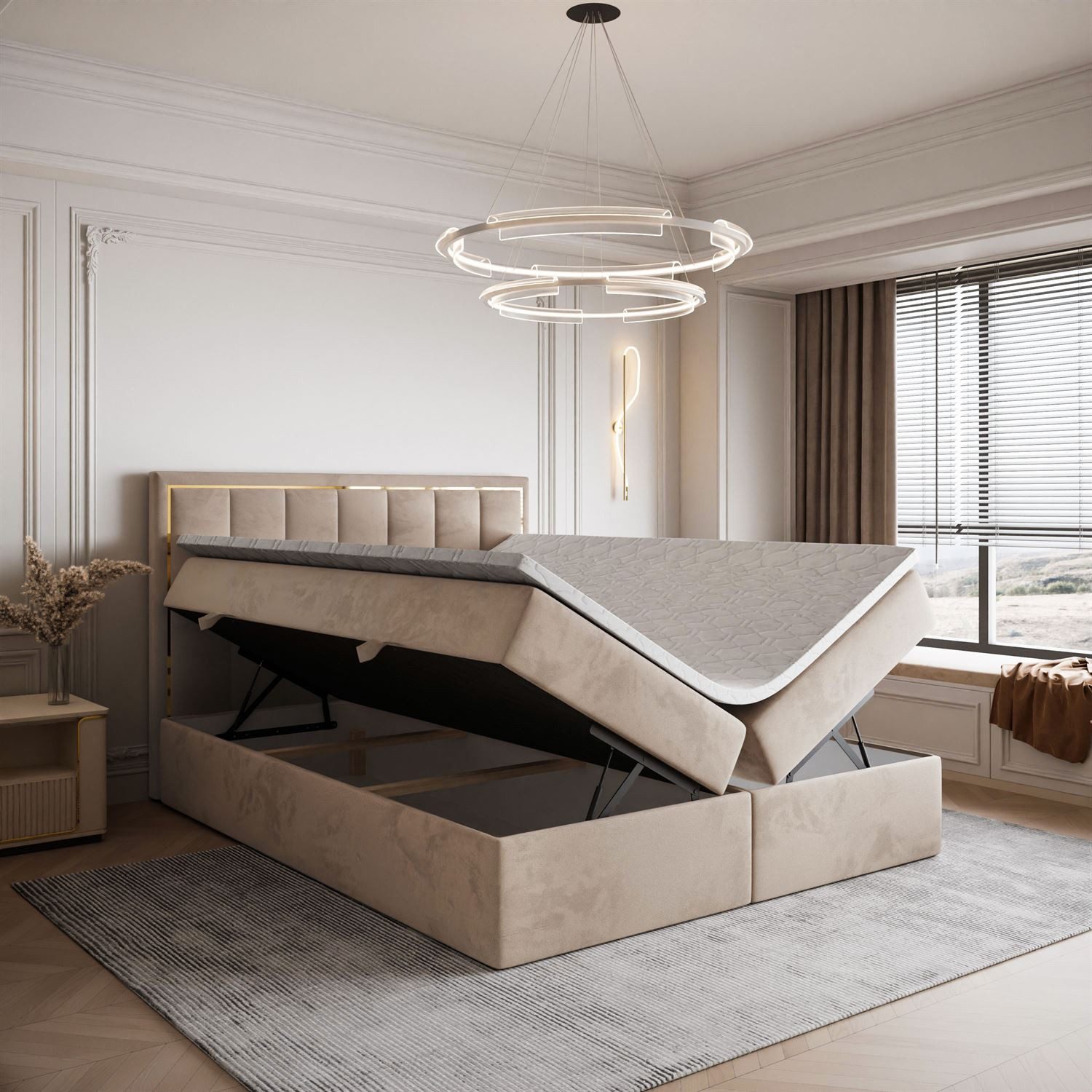 Lookway Boxspringbett AURELIA mit Bettkästen und Topper, mit Bettkasten und günstig online kaufen