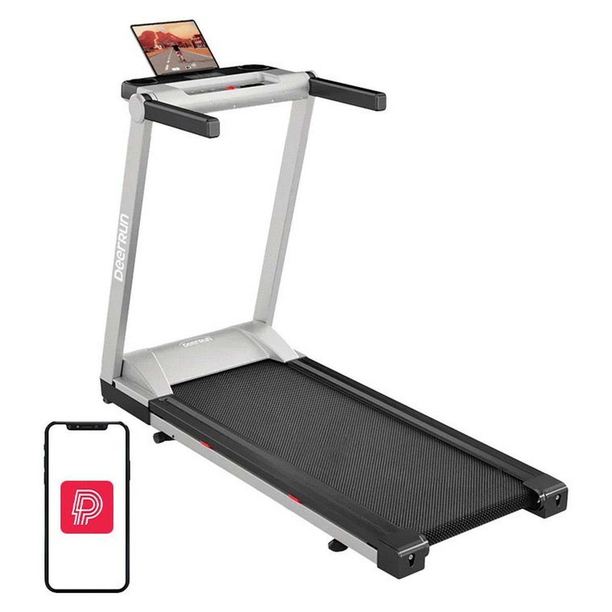DEERRUN Laufband DeerRun A1 Pro Klappbares Elektro-Laufband (Silber)