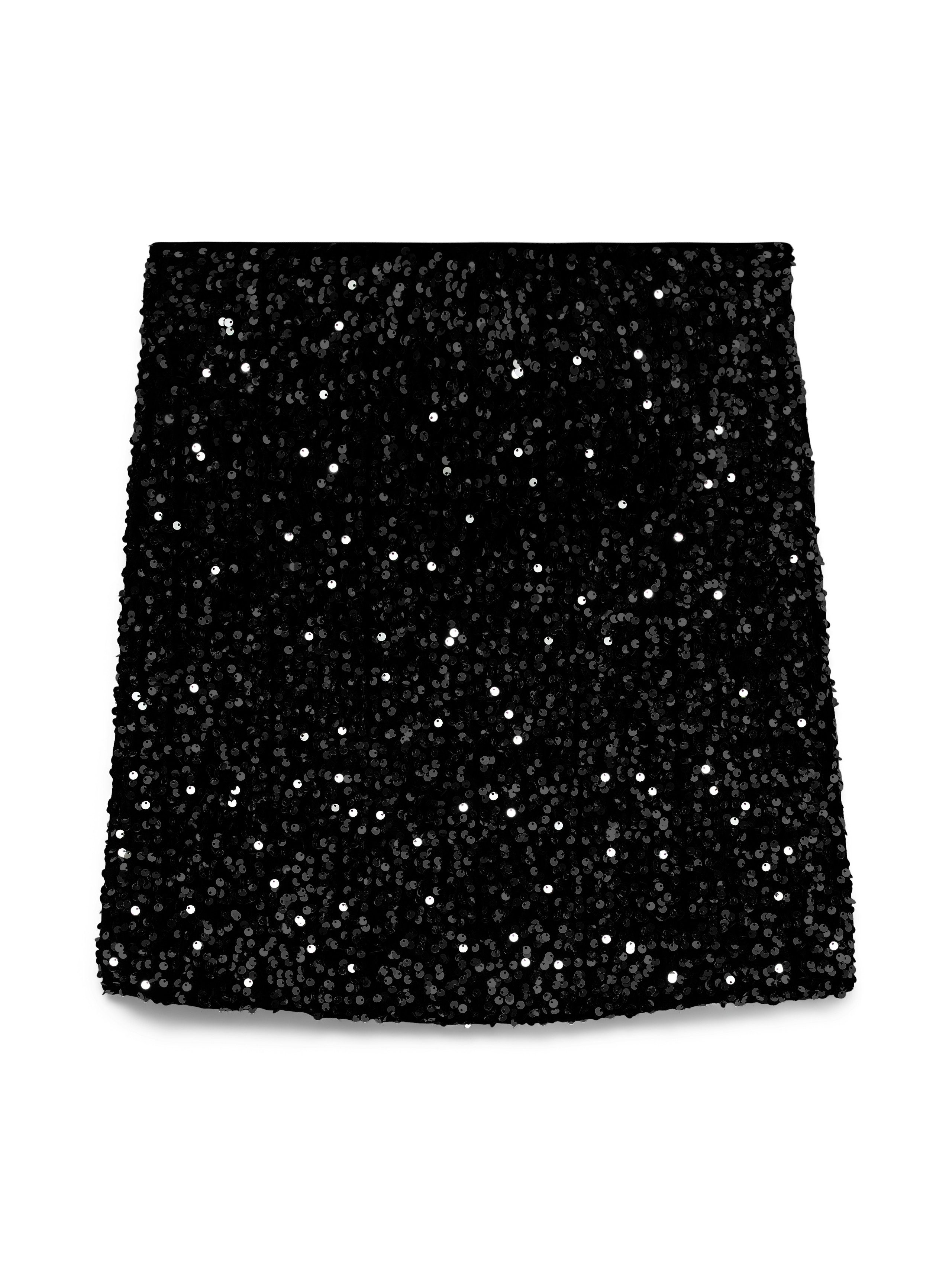 Vero Moda Paillettenrock VMBELLA HW SHORT SQ SKIRT JRS GA