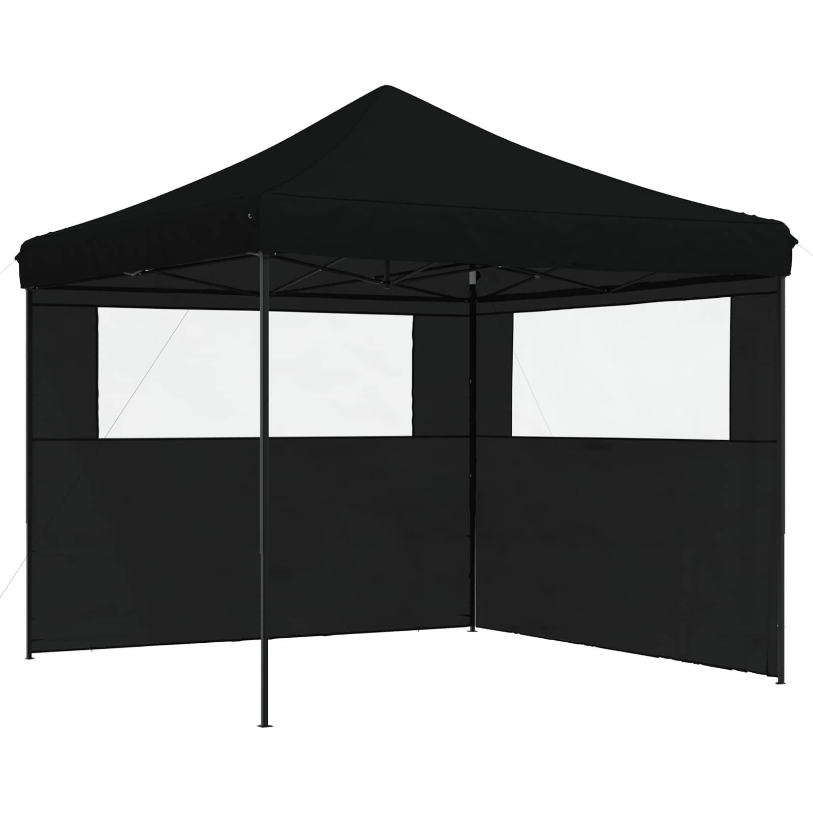 vidaXL Partyzelt Party-Zelt Schwarz 292 x 292 x 315 cm Oxford-Stoff
