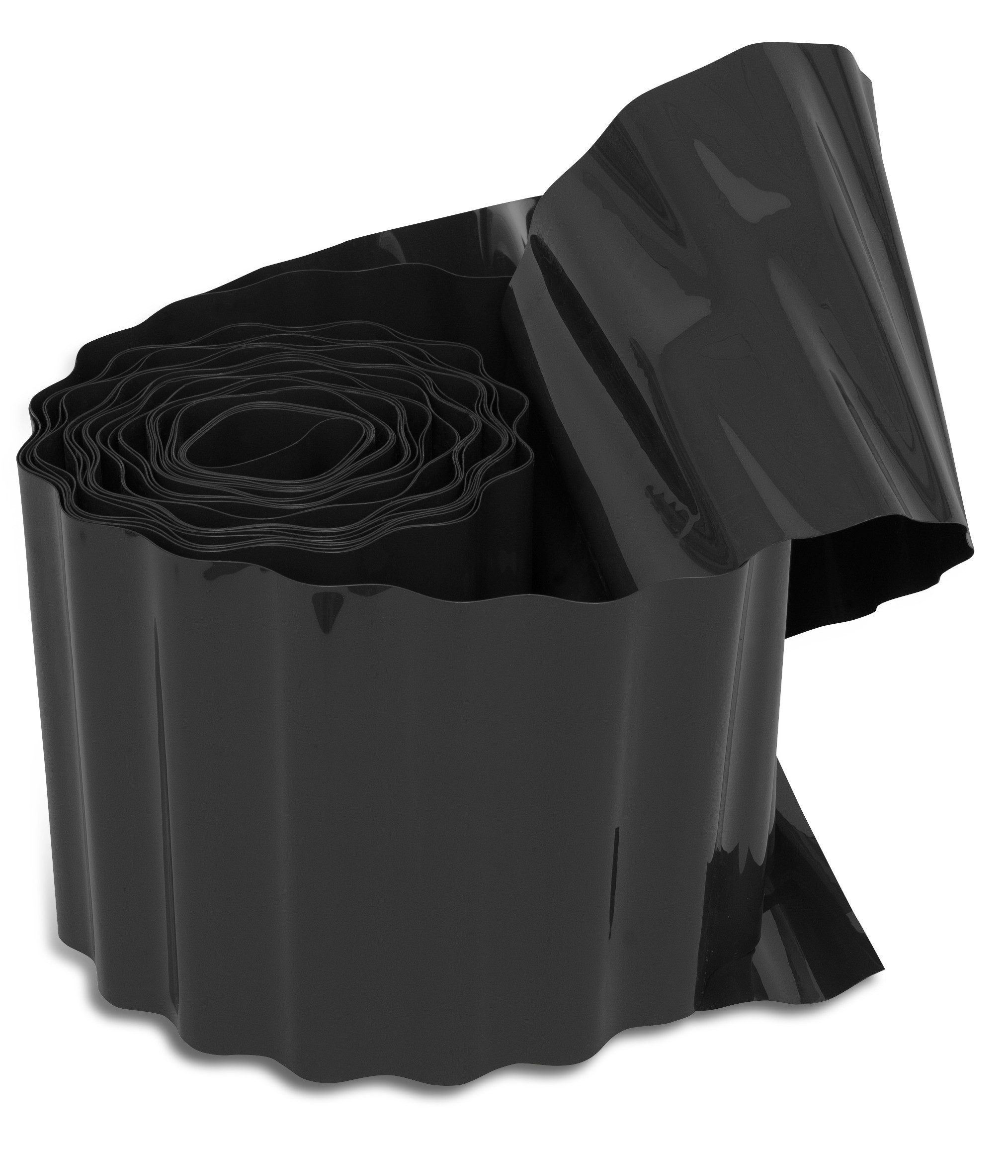 Windhager Rasenkante zur Einfassung von Rasenflächen, anthrazit, langlebige Beeteinfassung, erhältlich in 15 x 9 m oder 20 x 9 m