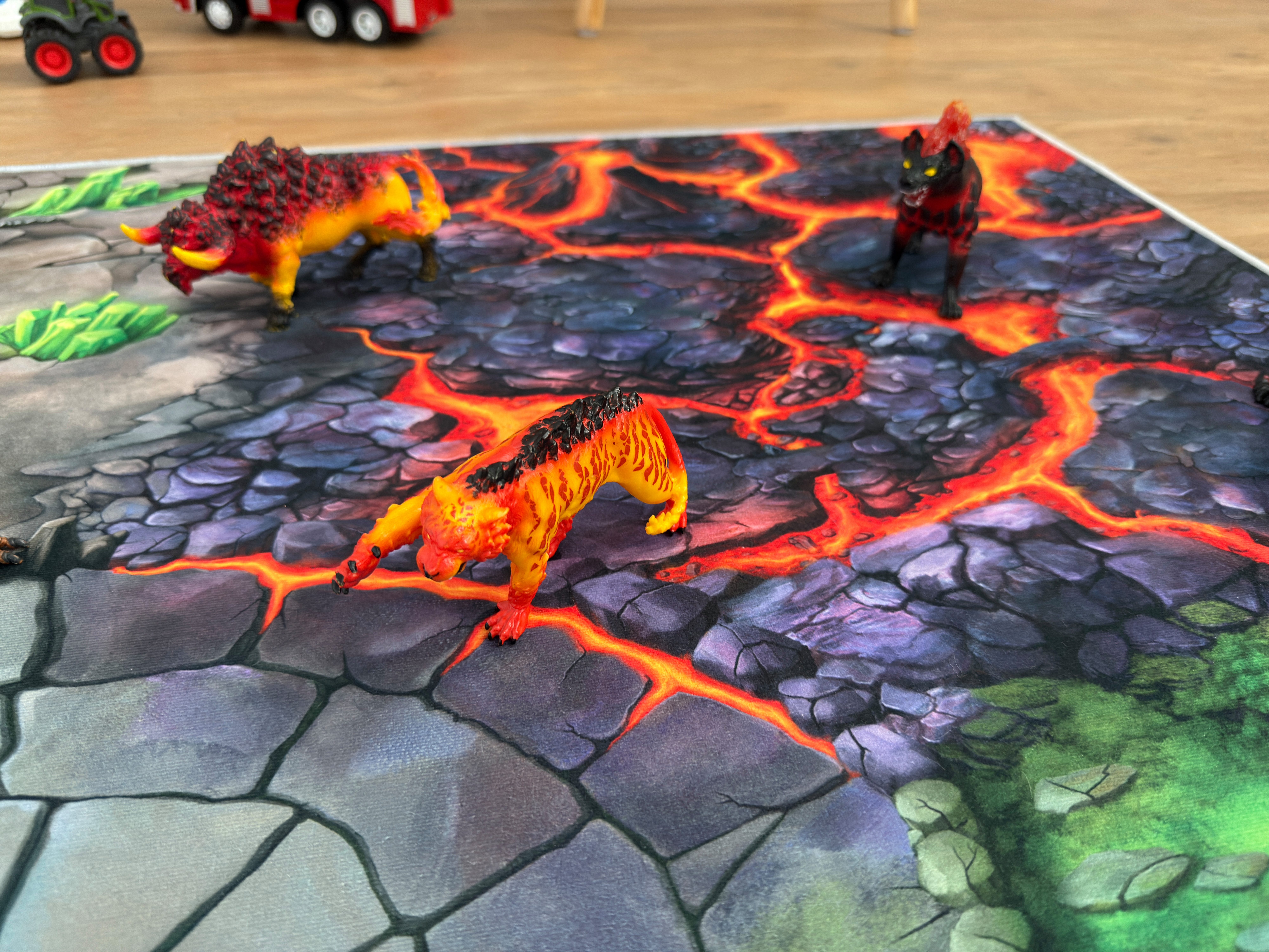 SkippiDoo Kinderteppich Spielteppich Kinderteppich Fantasy World für z.B. Schleich® Eldrador®, Für z.B. Schleich® Eldrador® Figuren passend – Bild 4 von 5